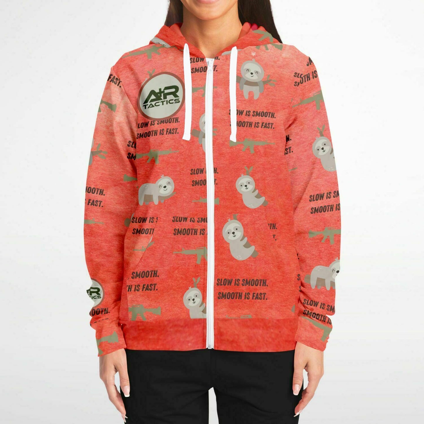 Slow is Smooth Sloth Unisex Ziphoodie