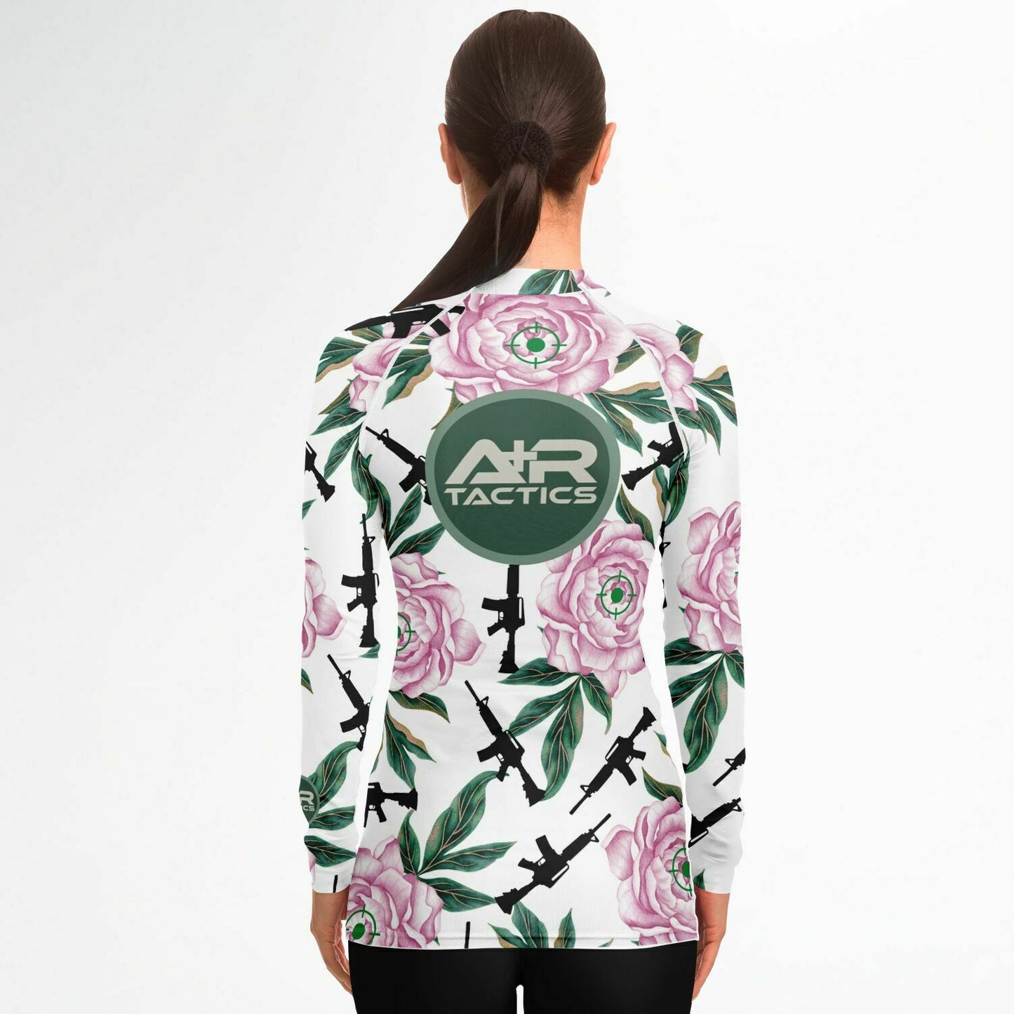 Peonies and Rifles Womens Rashguard