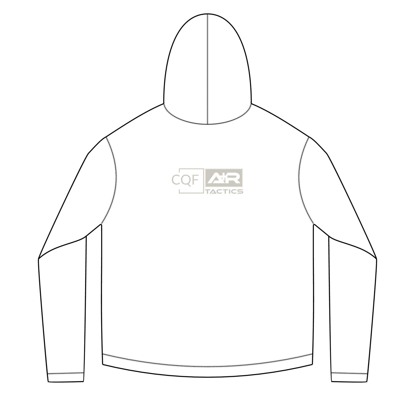 CQF x A+R Tactics Solar Logo Hoodie White