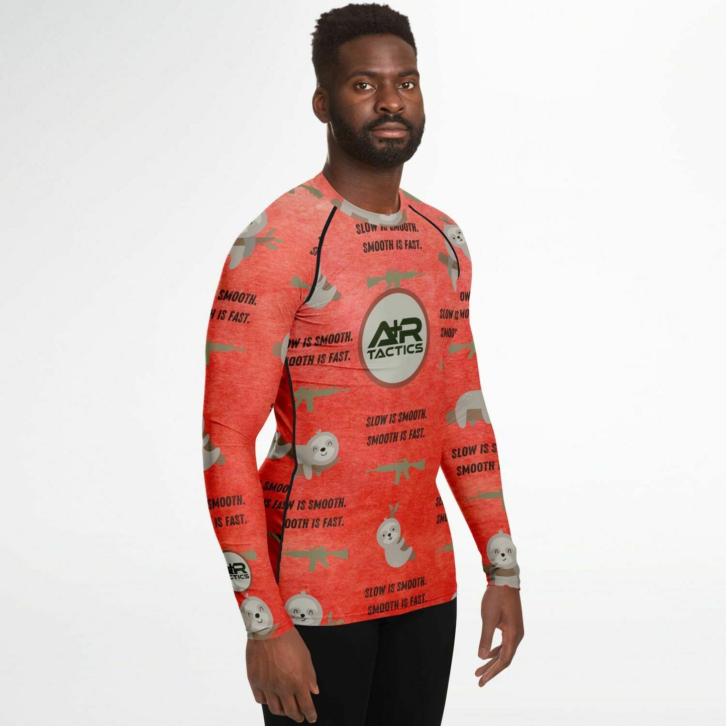 Slow is Smooth Sloth Men's Rashguard