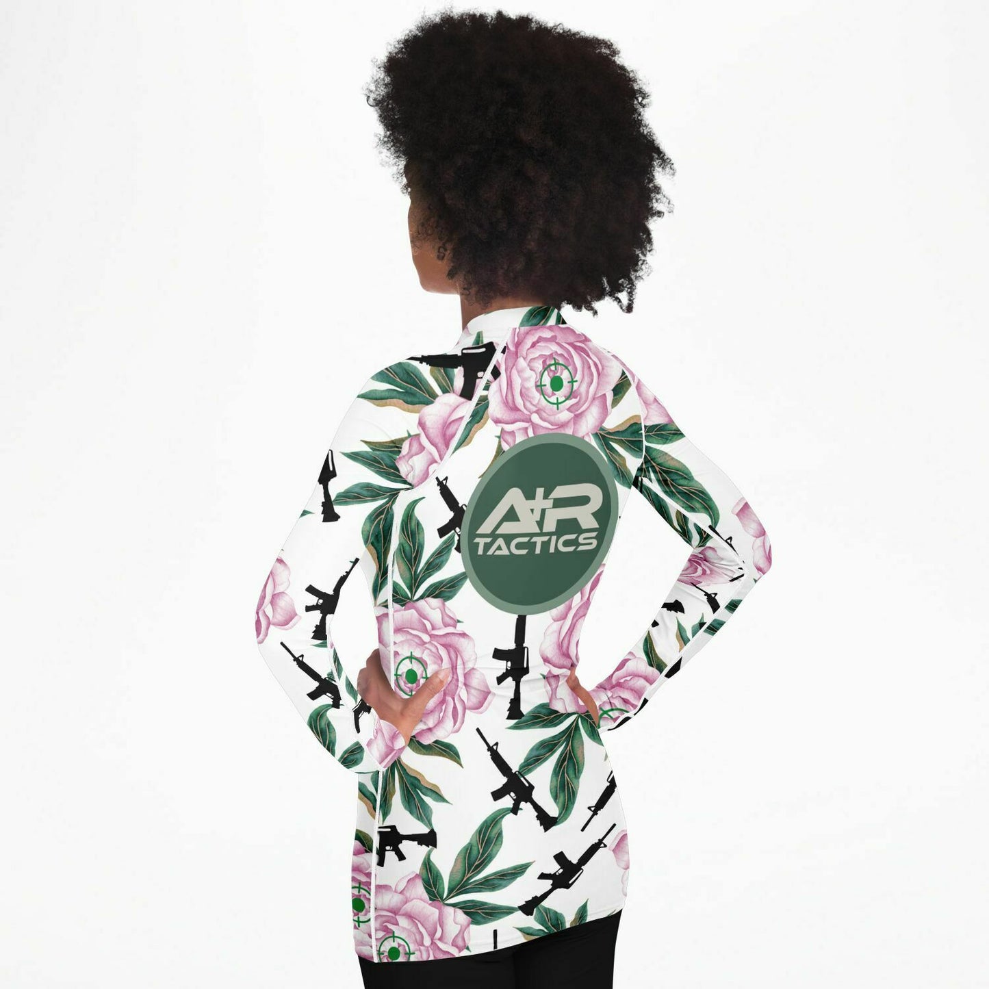 Peonies and Rifles Womens Rashguard