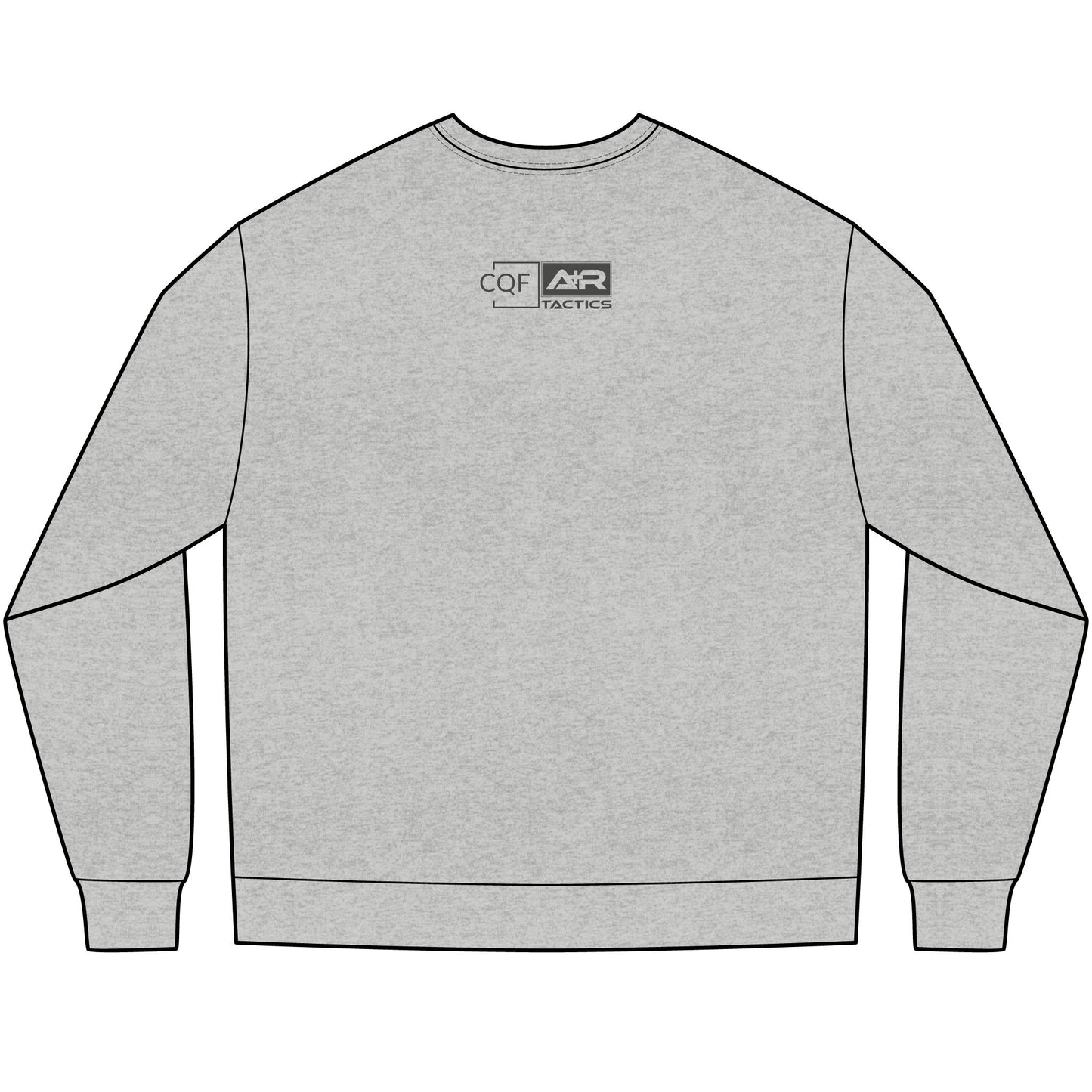 CQF x A+R Tactics Heavyweight Long Sleeve Logo Tee, Graphite Logo