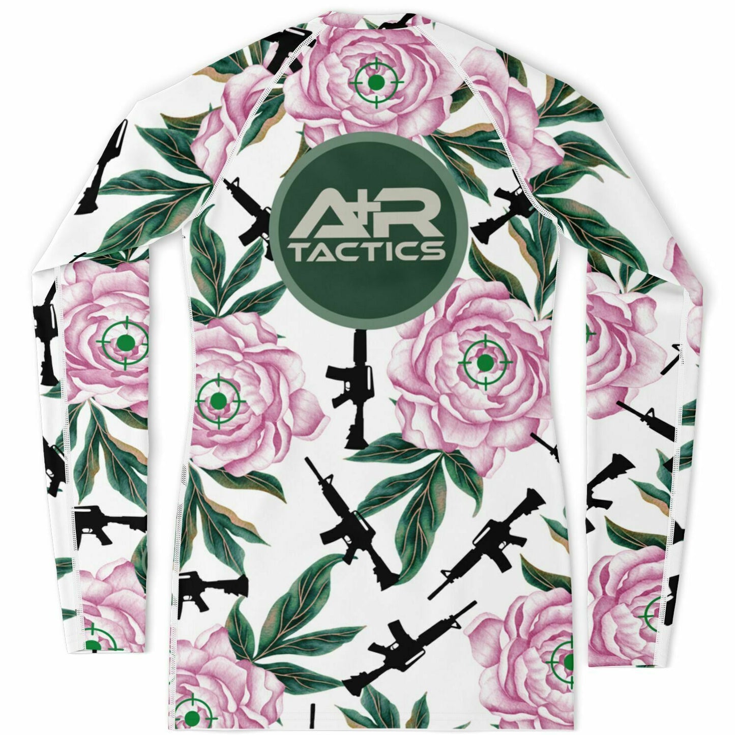 Peonies and Rifles Womens Rashguard