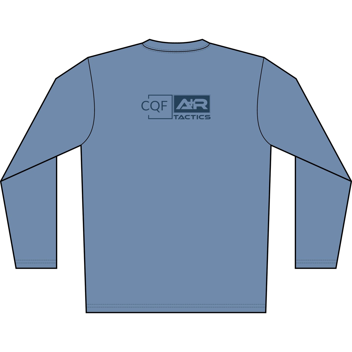 CQF x A+R Tactics Solar Logo Long Sleeve, Navy Logo