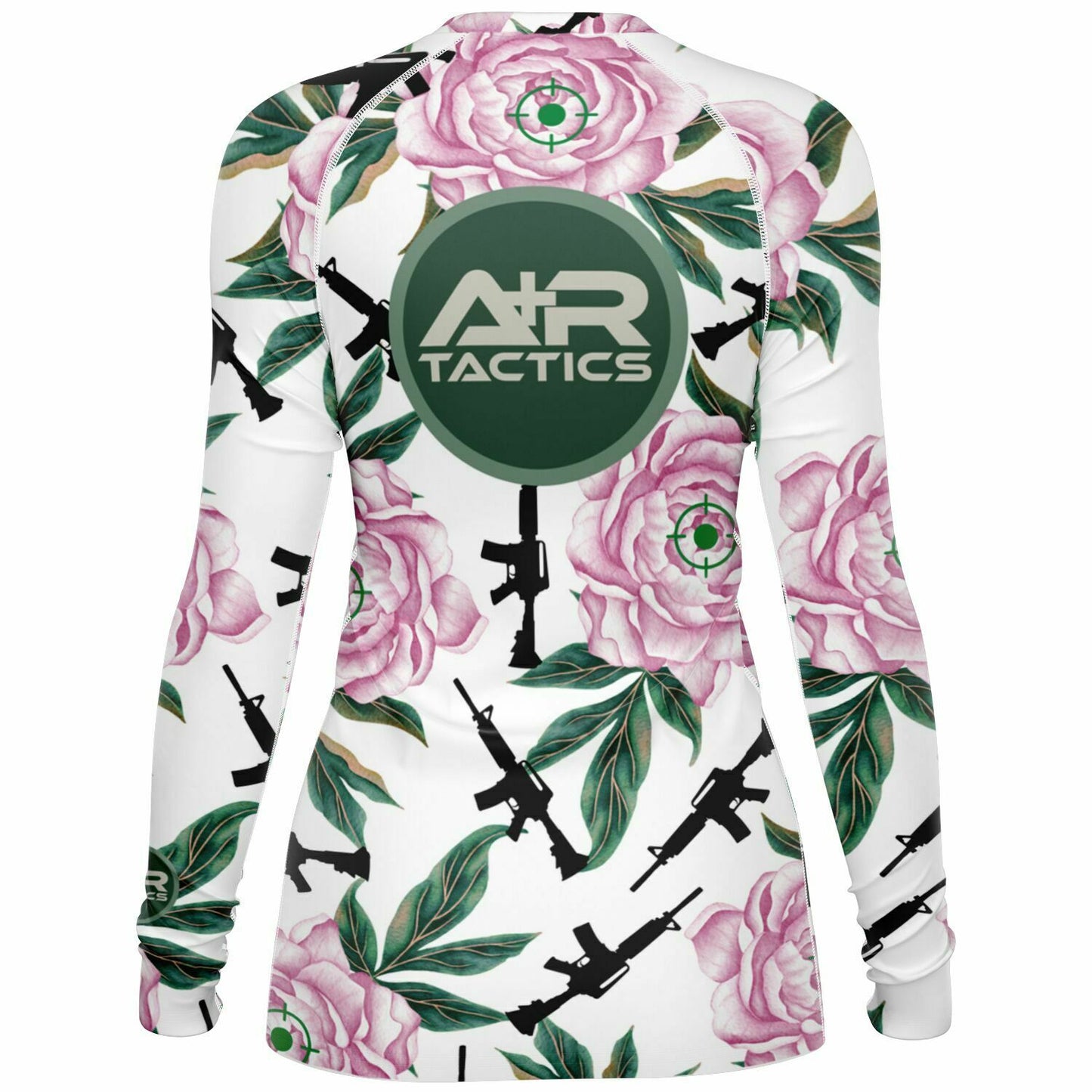 Peonies and Rifles Womens Rashguard