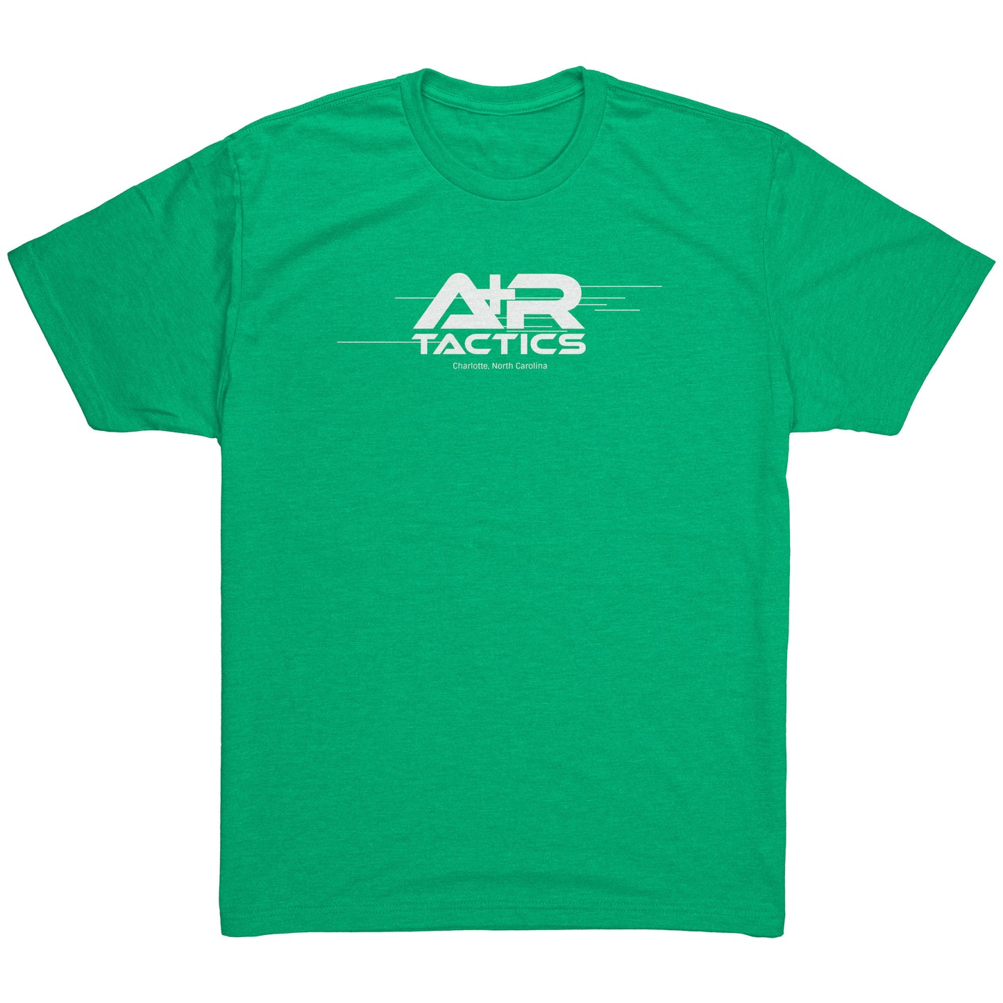 A+R Tactics Lined Logo Mens Tee, White Print