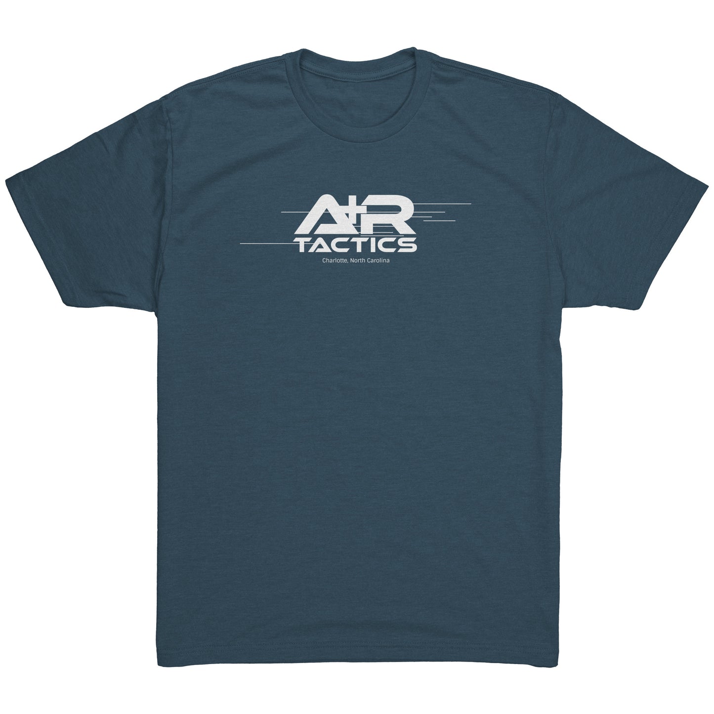 A+R Tactics Lined Logo Mens Tee, White Print