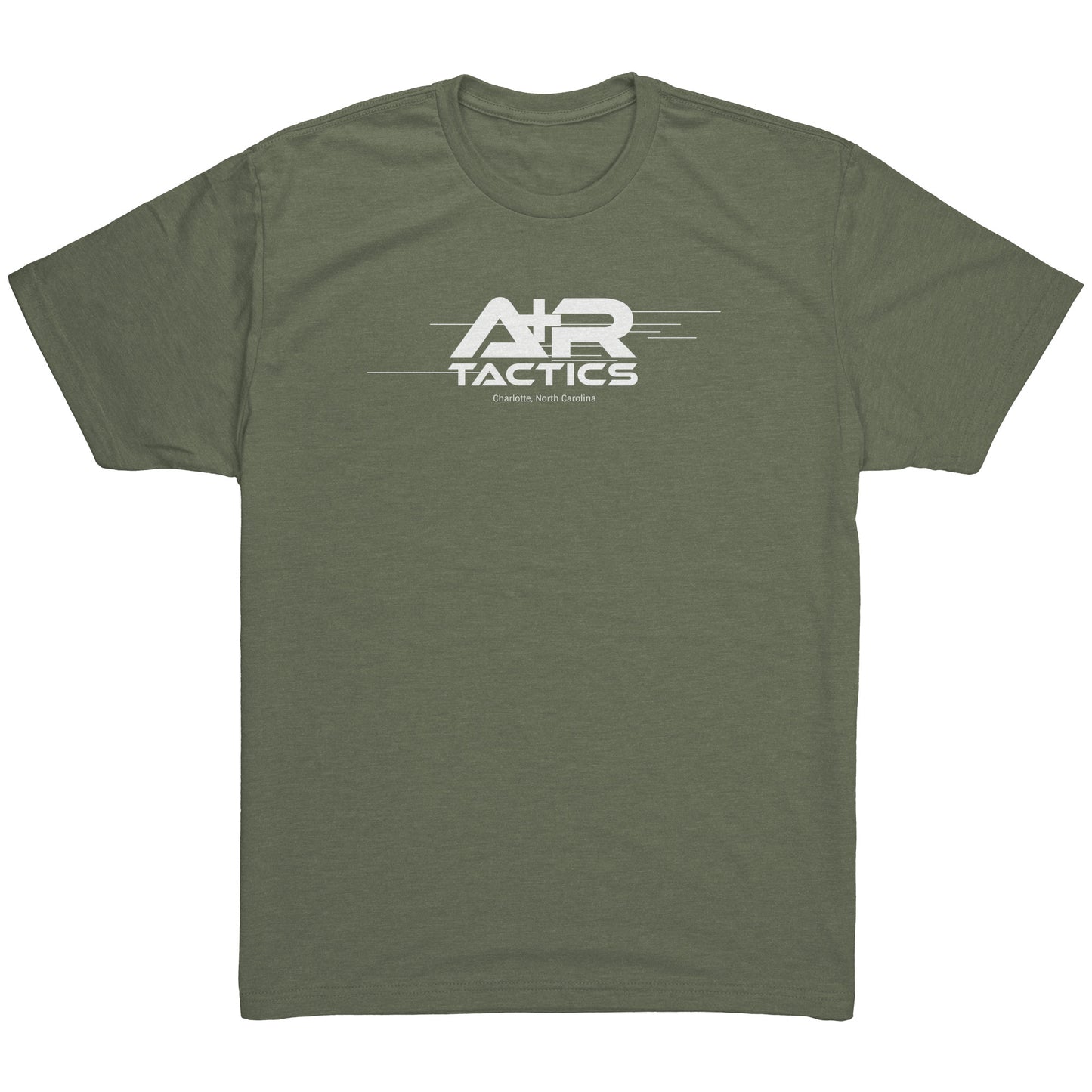 A+R Tactics Lined Logo Mens Tee, White Print