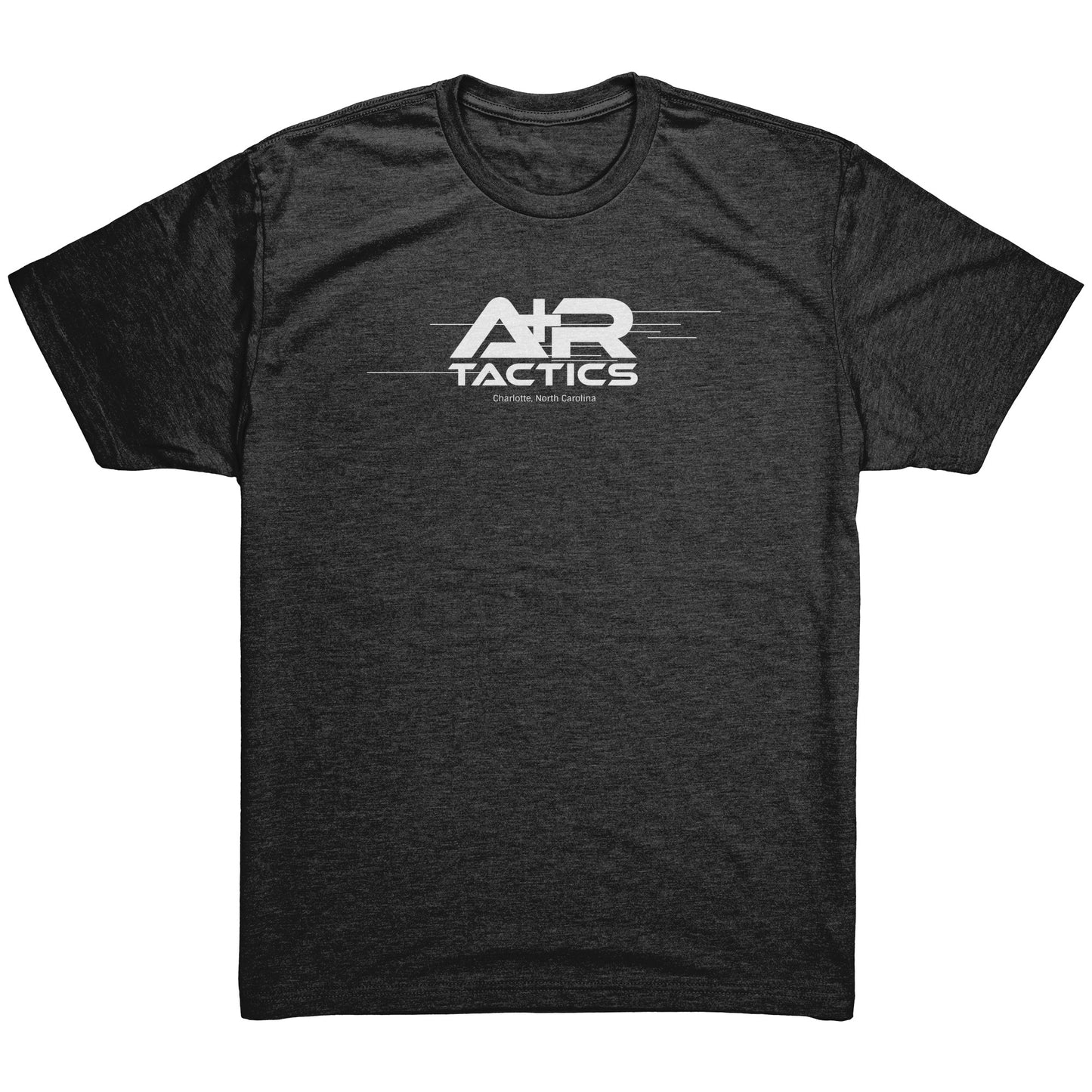 A+R Tactics Lined Logo Mens Tee, White Print