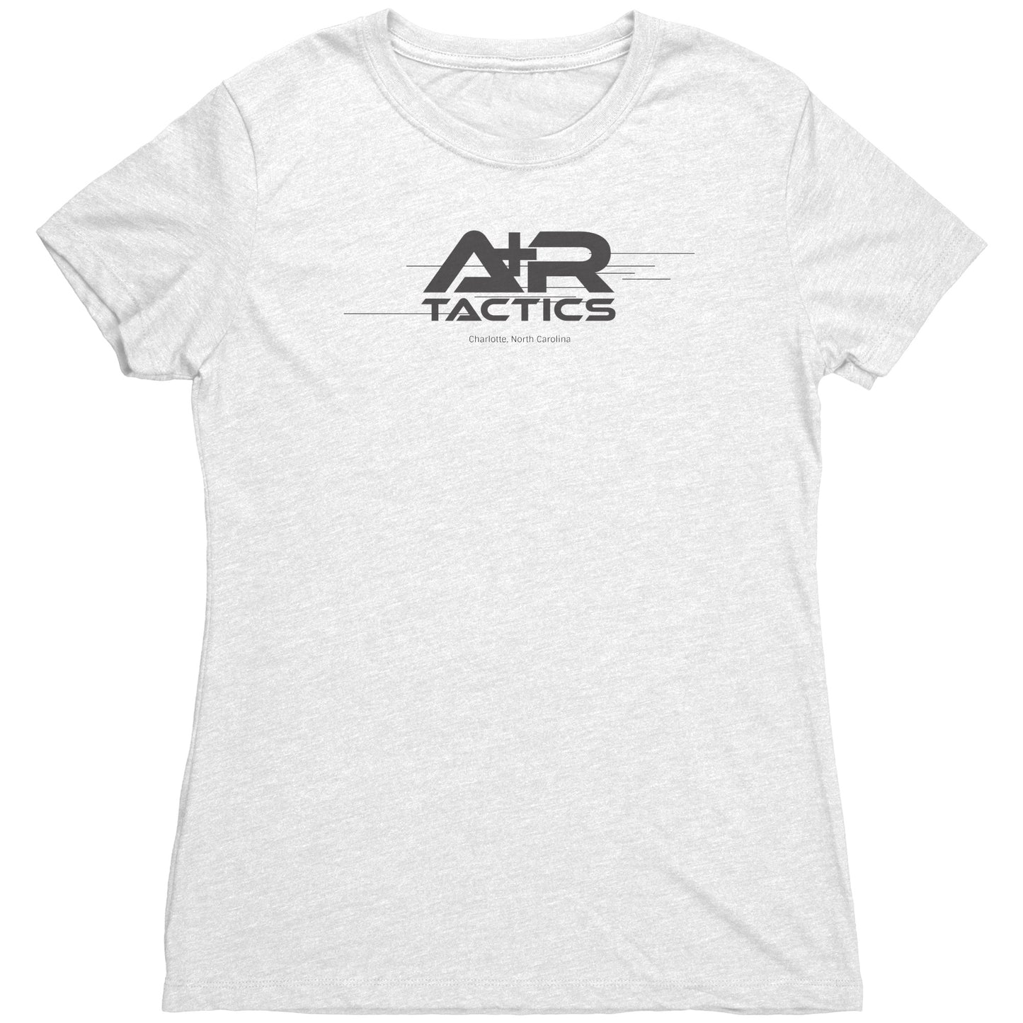 A+R Tactics Lined Logo Womens Tee, Black Print