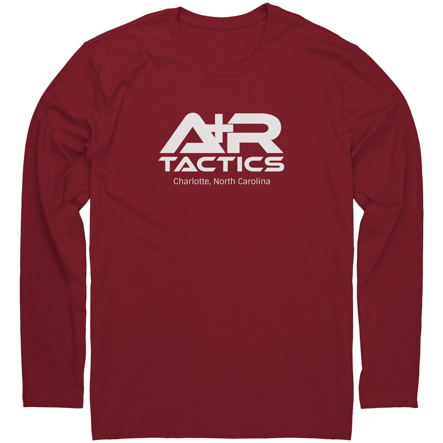 A+R Tactics Logo Long Sleeve Tee, White Print