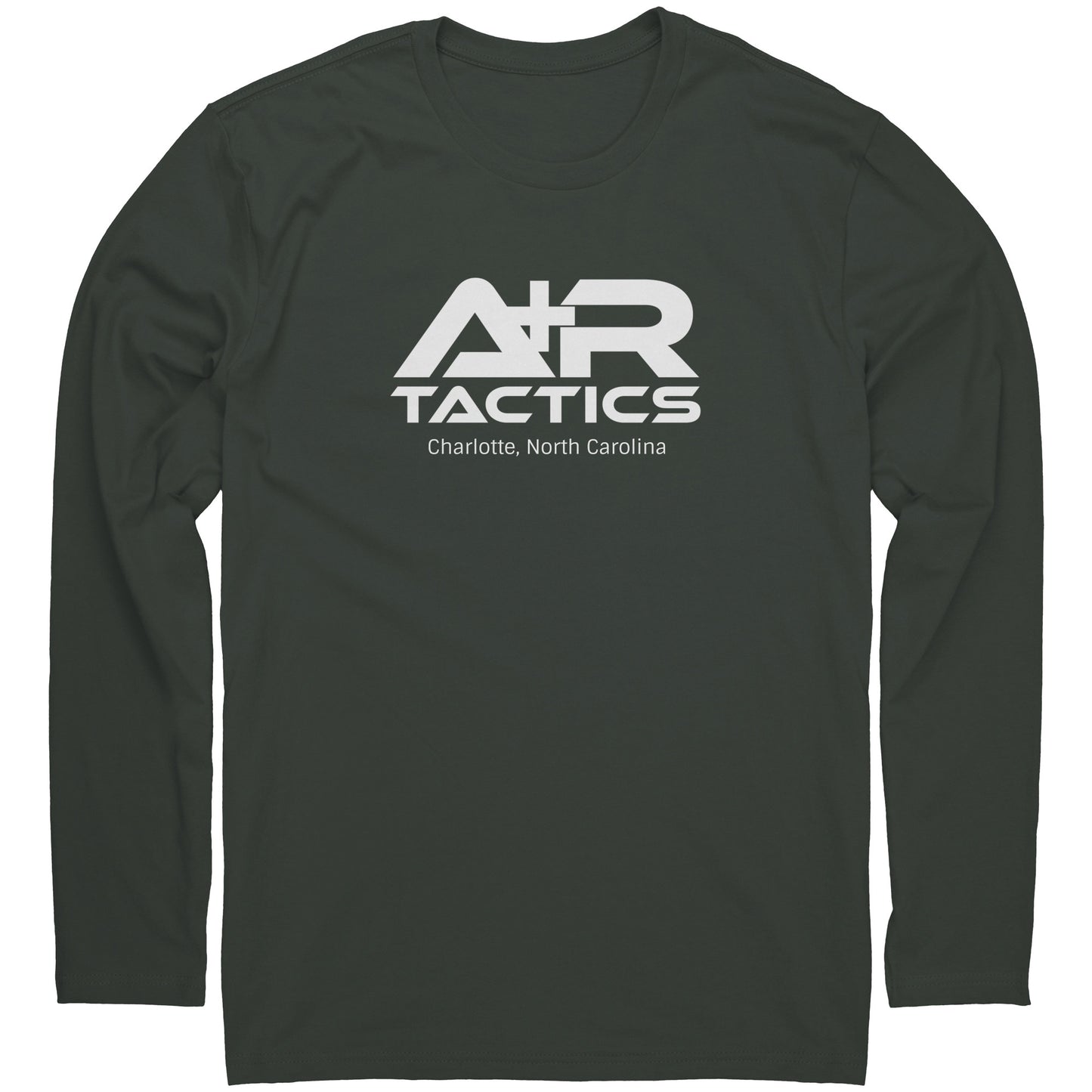 A+R Tactics Logo Long Sleeve Tee, White Print