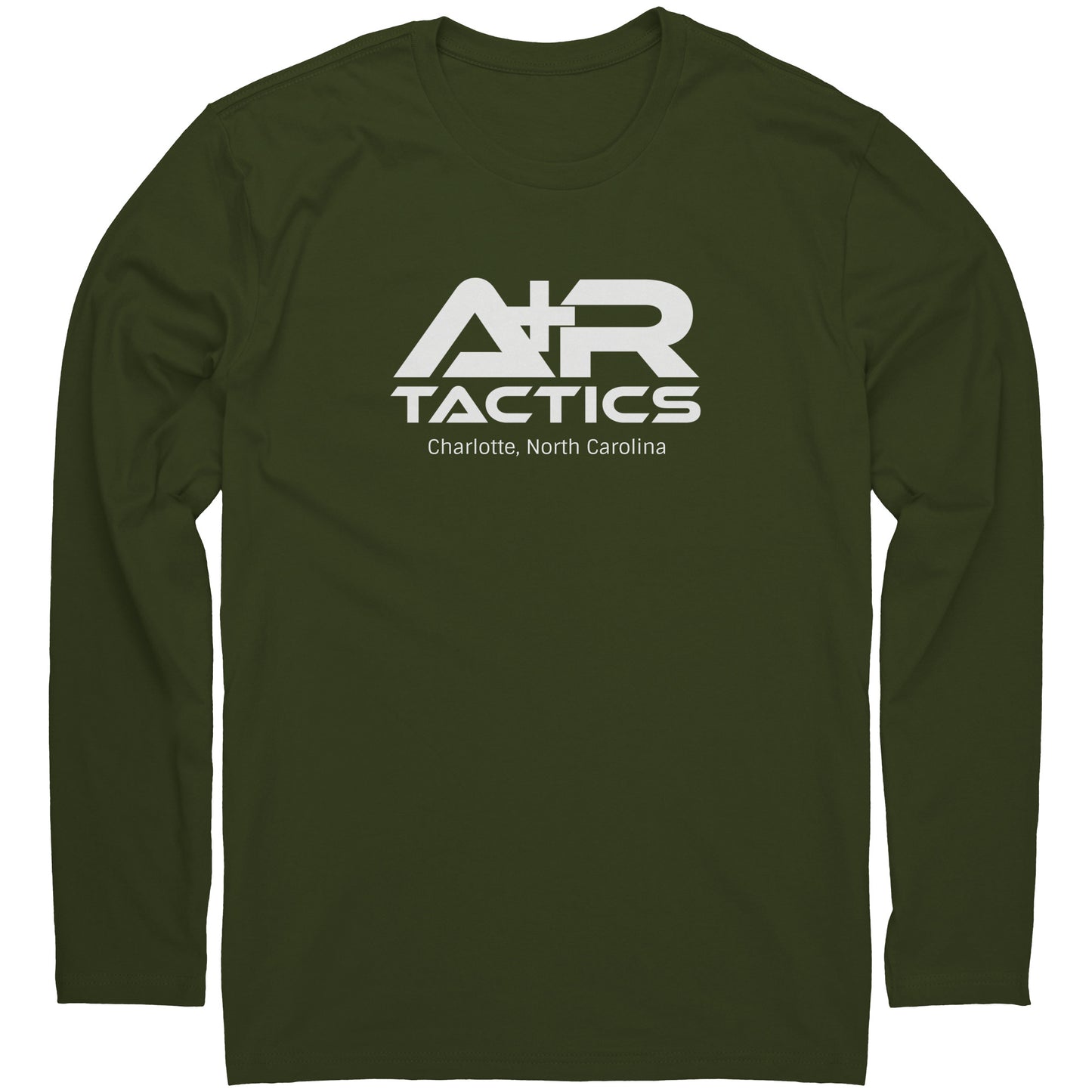 A+R Tactics Logo Long Sleeve Tee, White Print