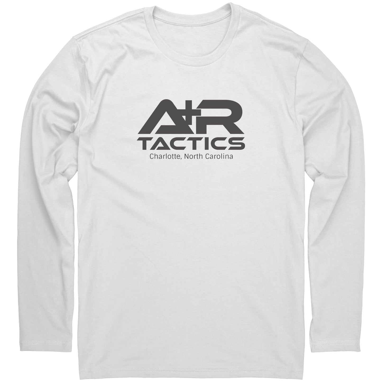 A+R Tactics Logo Long Sleeve Tee, White Print