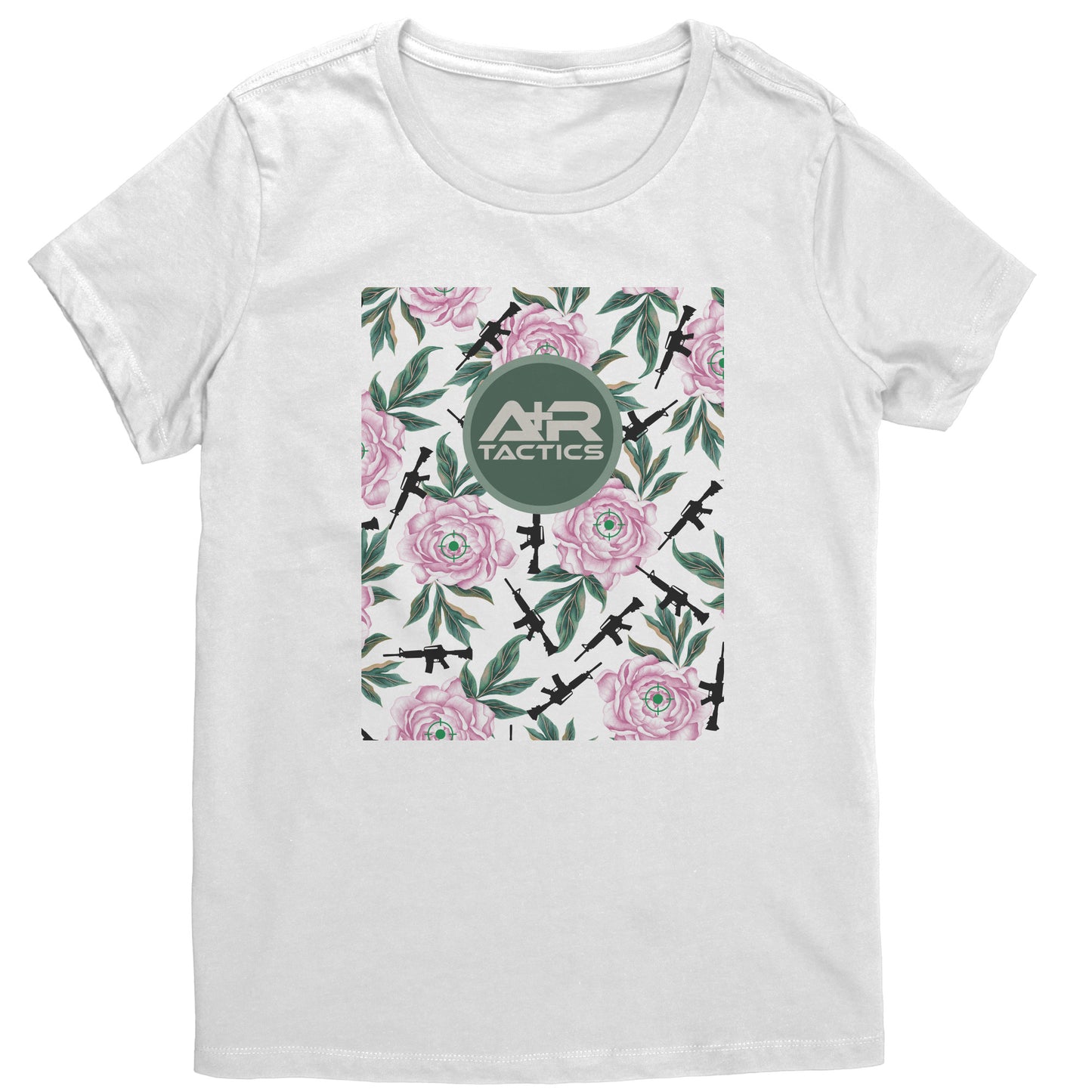 Peonies and Rifles Womens Tee