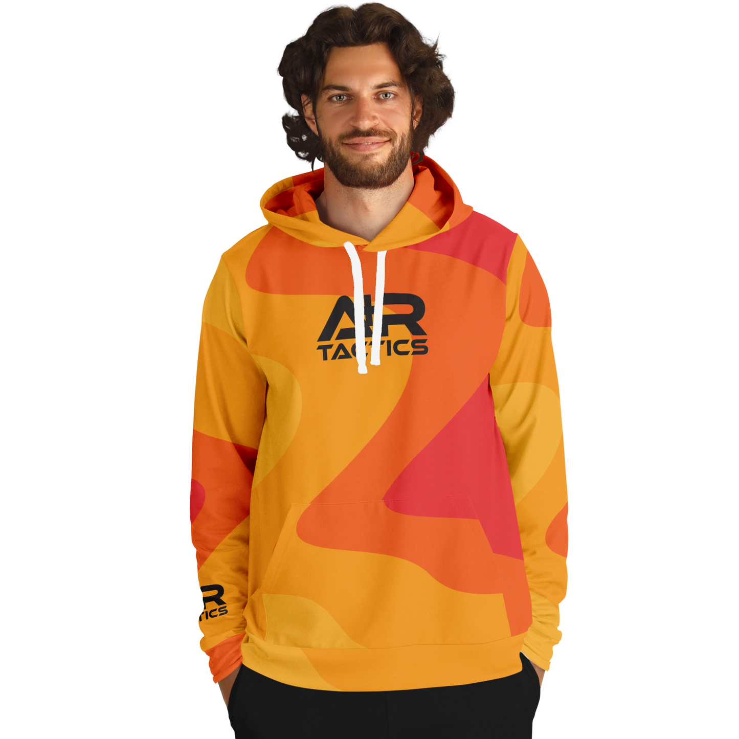 A+R Tactics Logo Hoodie, Retro Flame