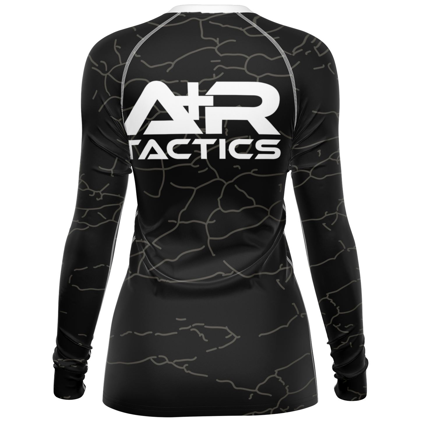 A+R Tactics Logo Womens Rashguard, Cracked