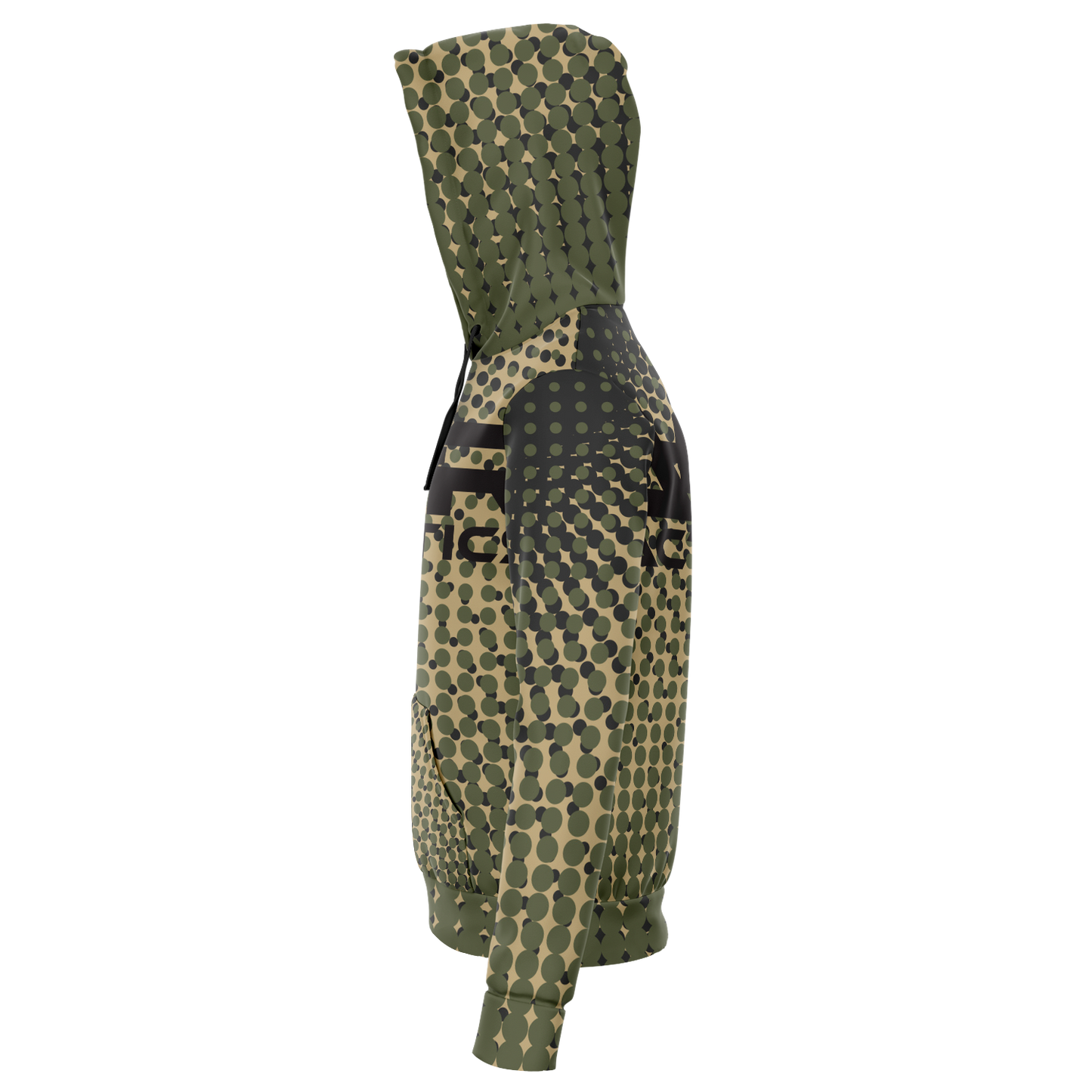 A+R Tactics Logo Hoodie, Green Abstract