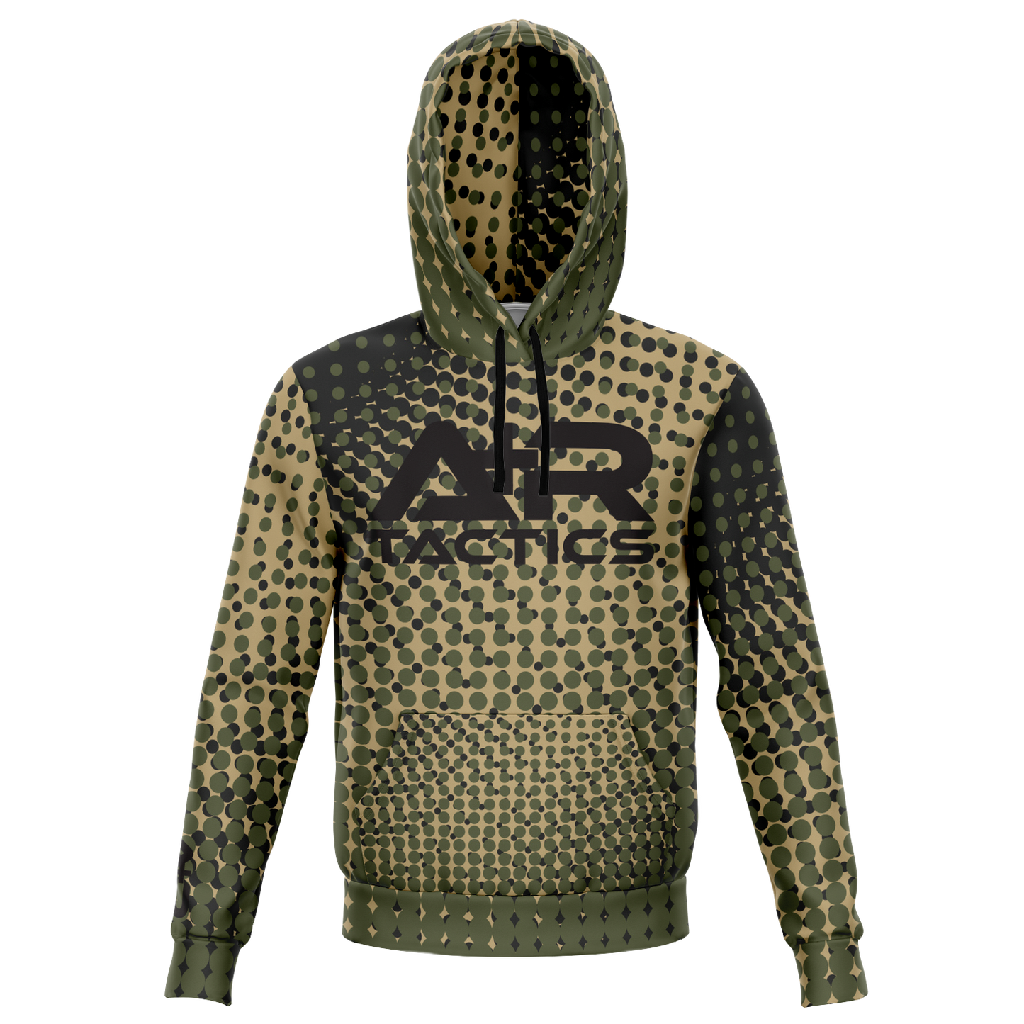 A+R Tactics Logo Hoodie, Green Abstract