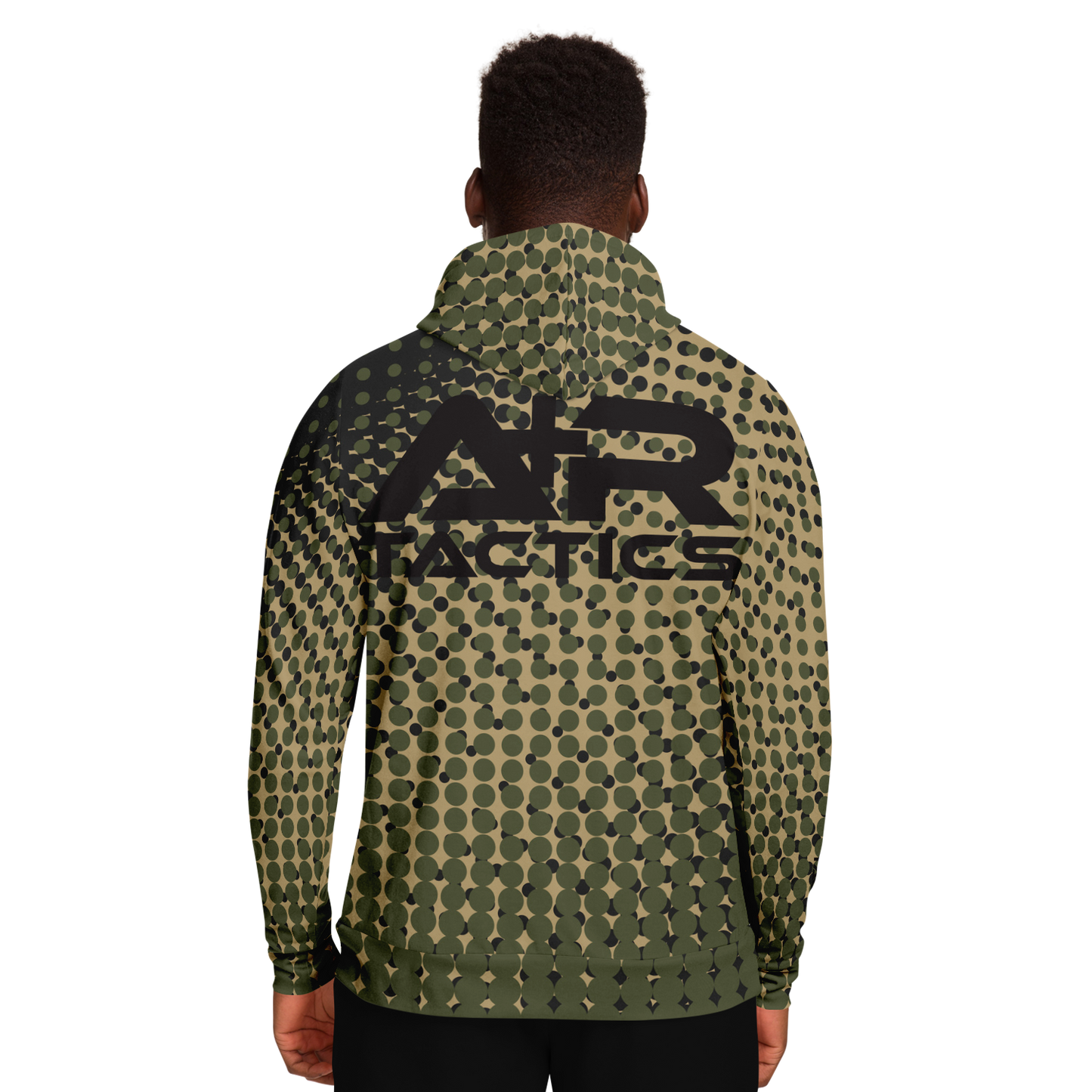 A+R Tactics Logo Hoodie, Green Abstract