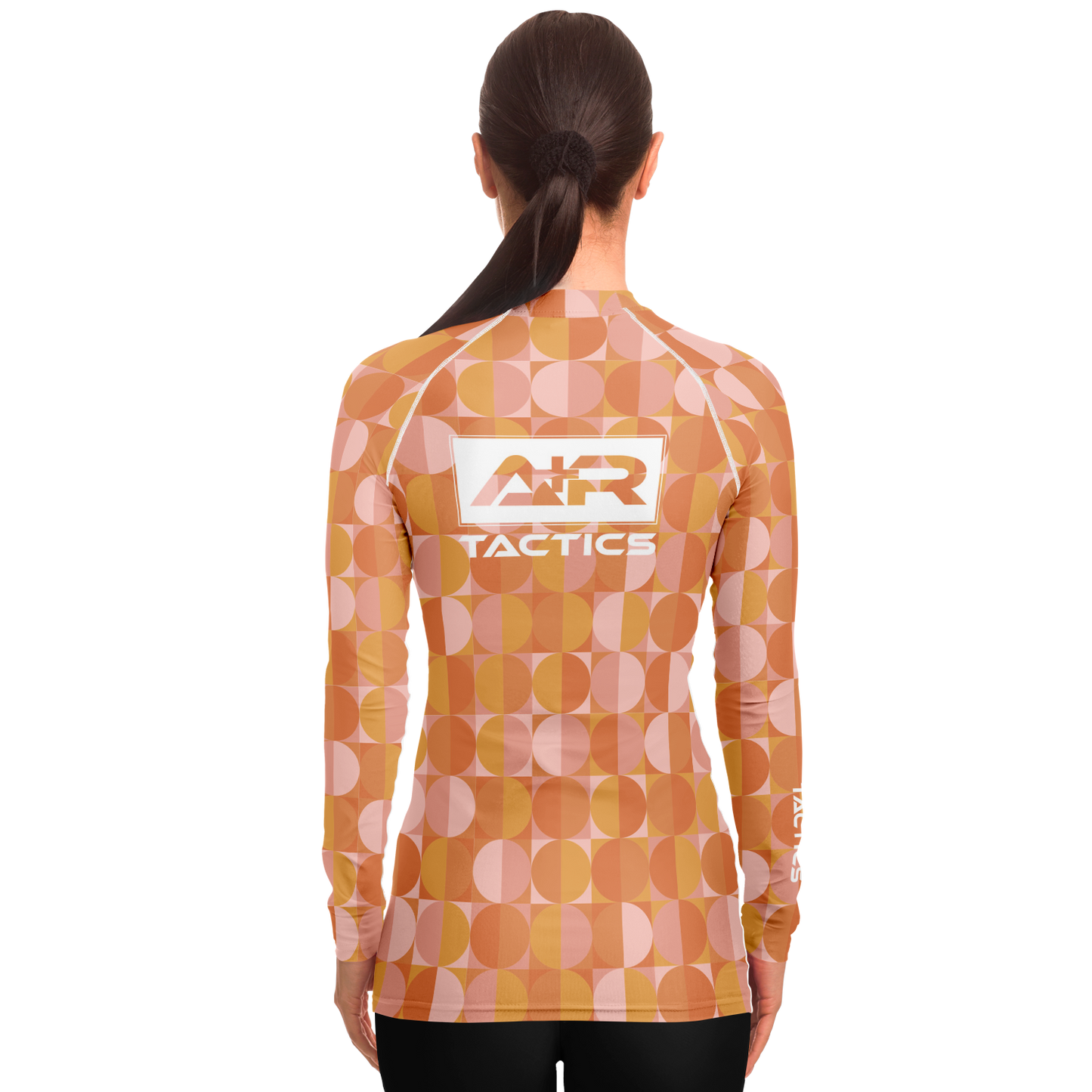 A+R Tactics Logo Womens Rashguard, Retro Circles