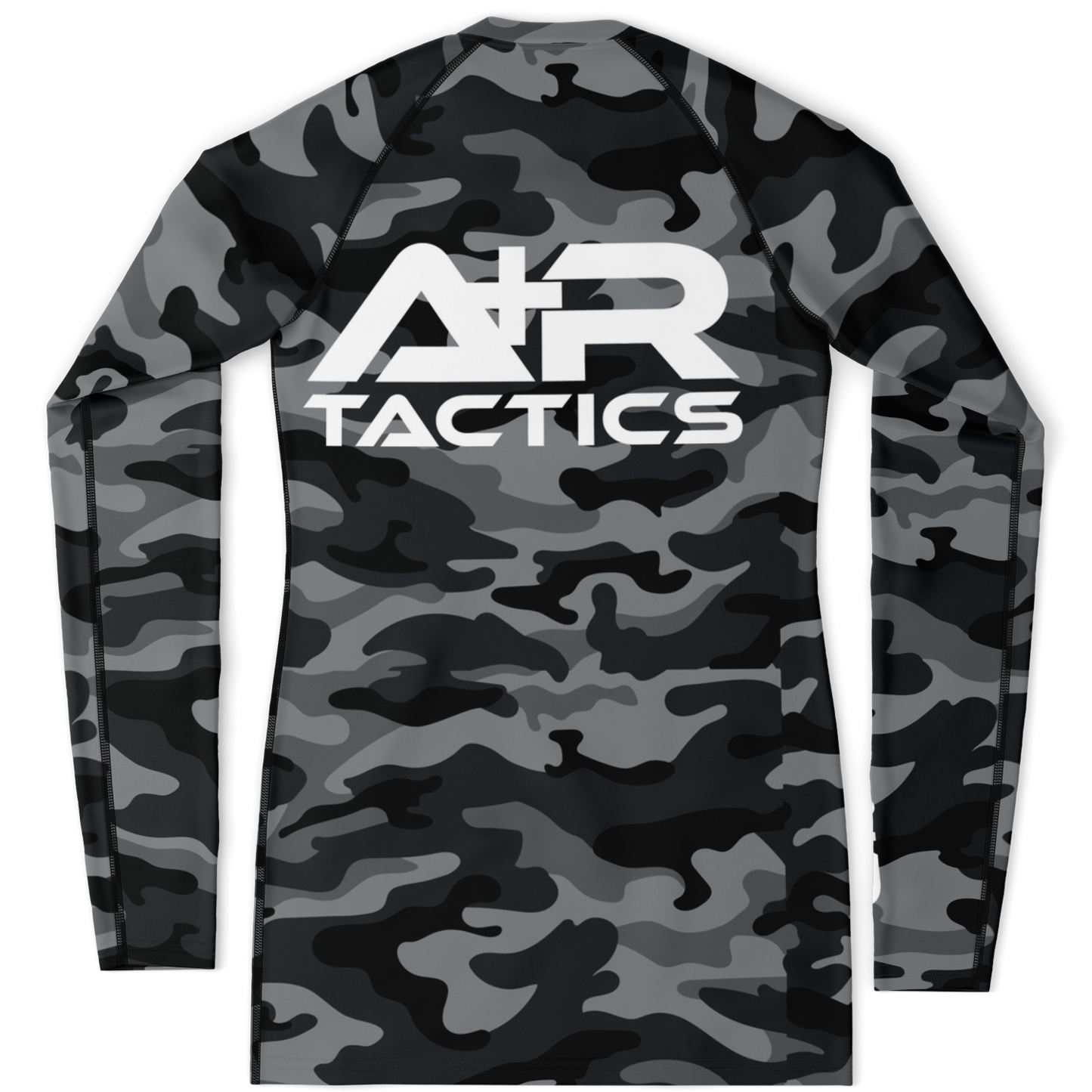 A+R Tactics Logo Womens Rashguard, Black Multicam
