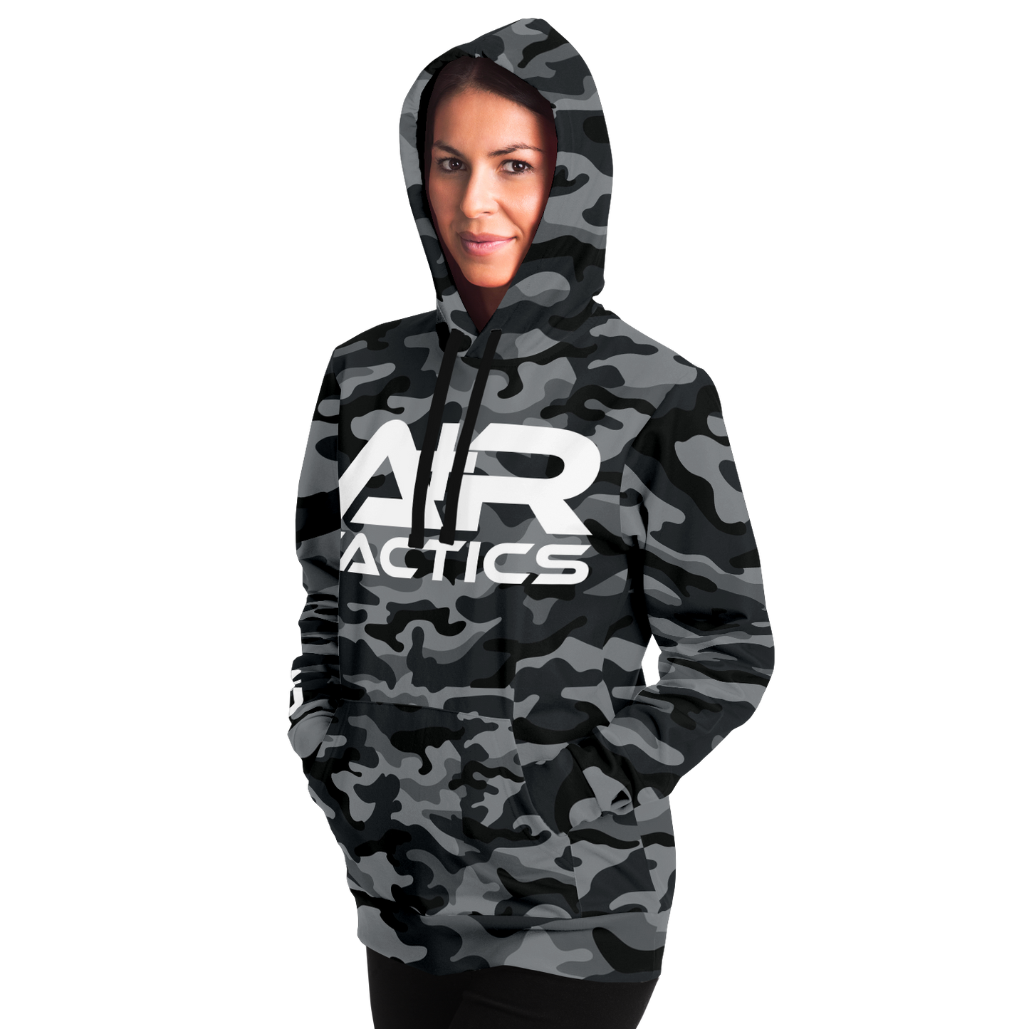 A+R Tactics Logo Hoodie, Black Multicam