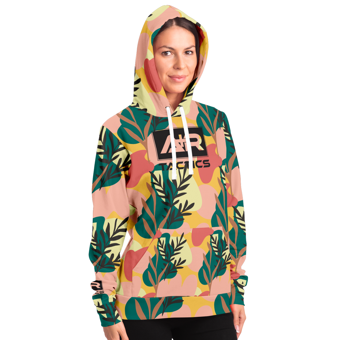 A+R Tactics Logo Hoodie, Blush Floral