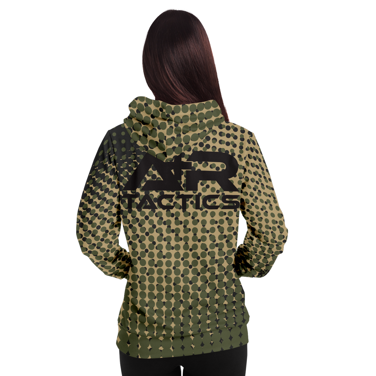 A+R Tactics Logo Hoodie, Green Abstract
