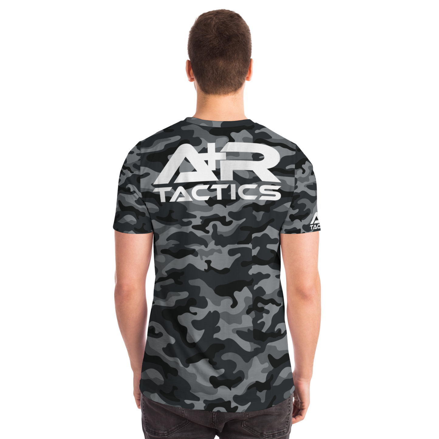 A+R Tactics Unisex Logo Tee, Black Multicam