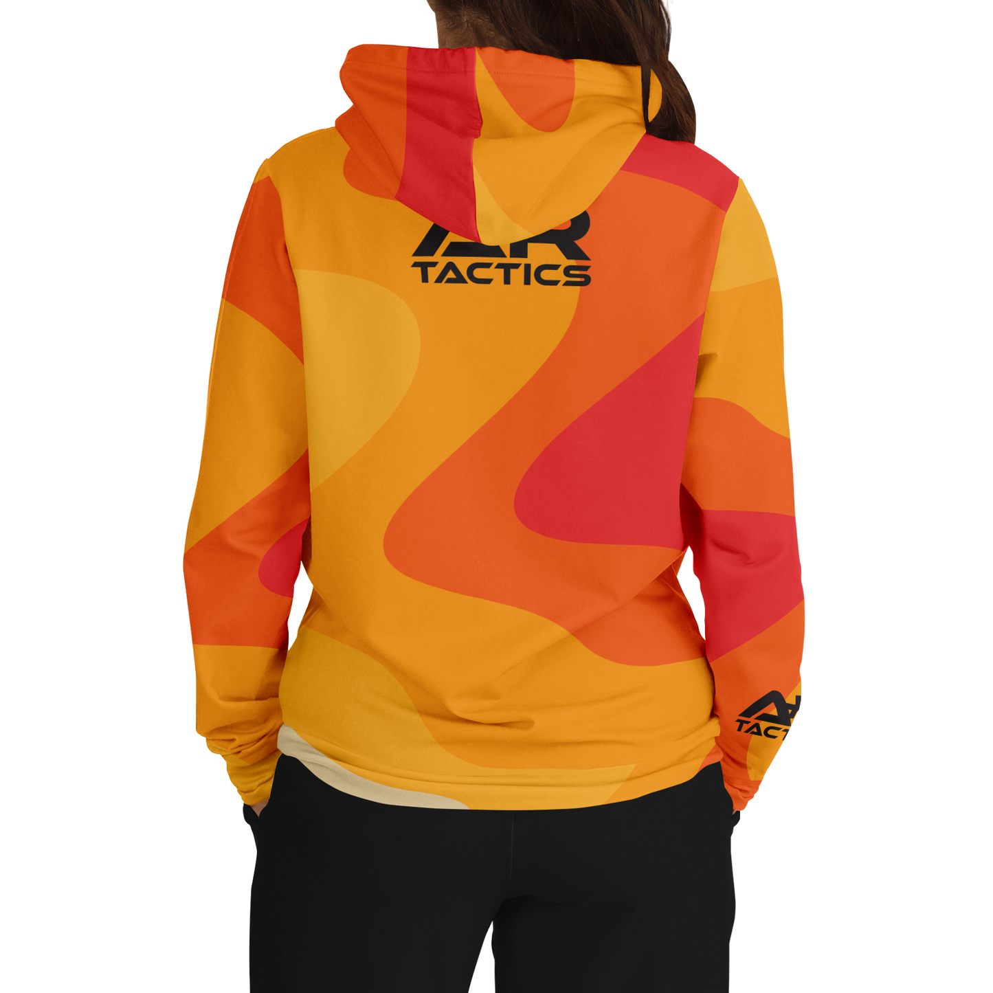 A+R Tactics Logo Hoodie, Retro Flame
