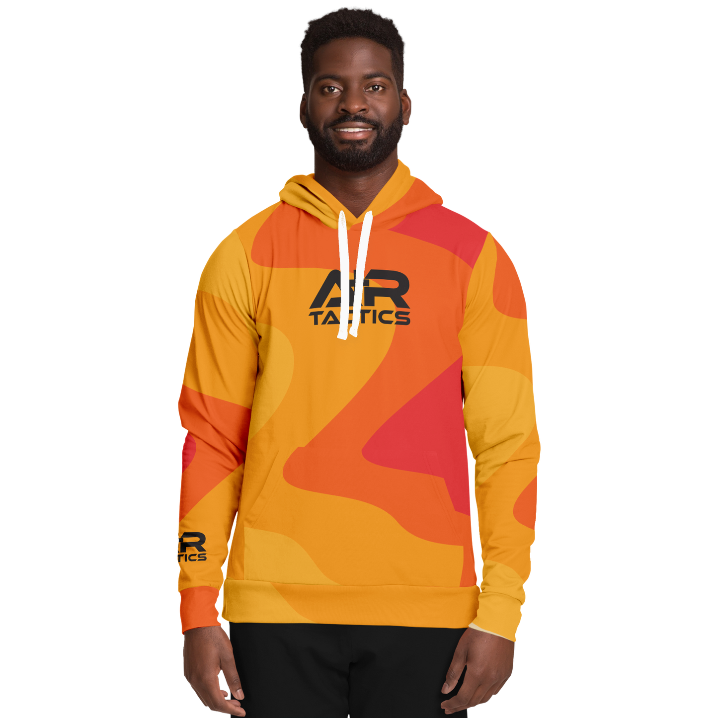 A+R Tactics Logo Hoodie, Retro Flame