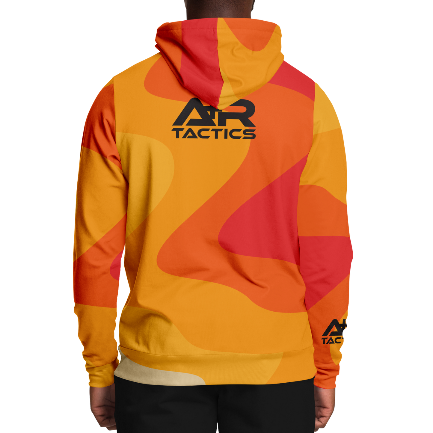 A+R Tactics Logo Hoodie, Retro Flame