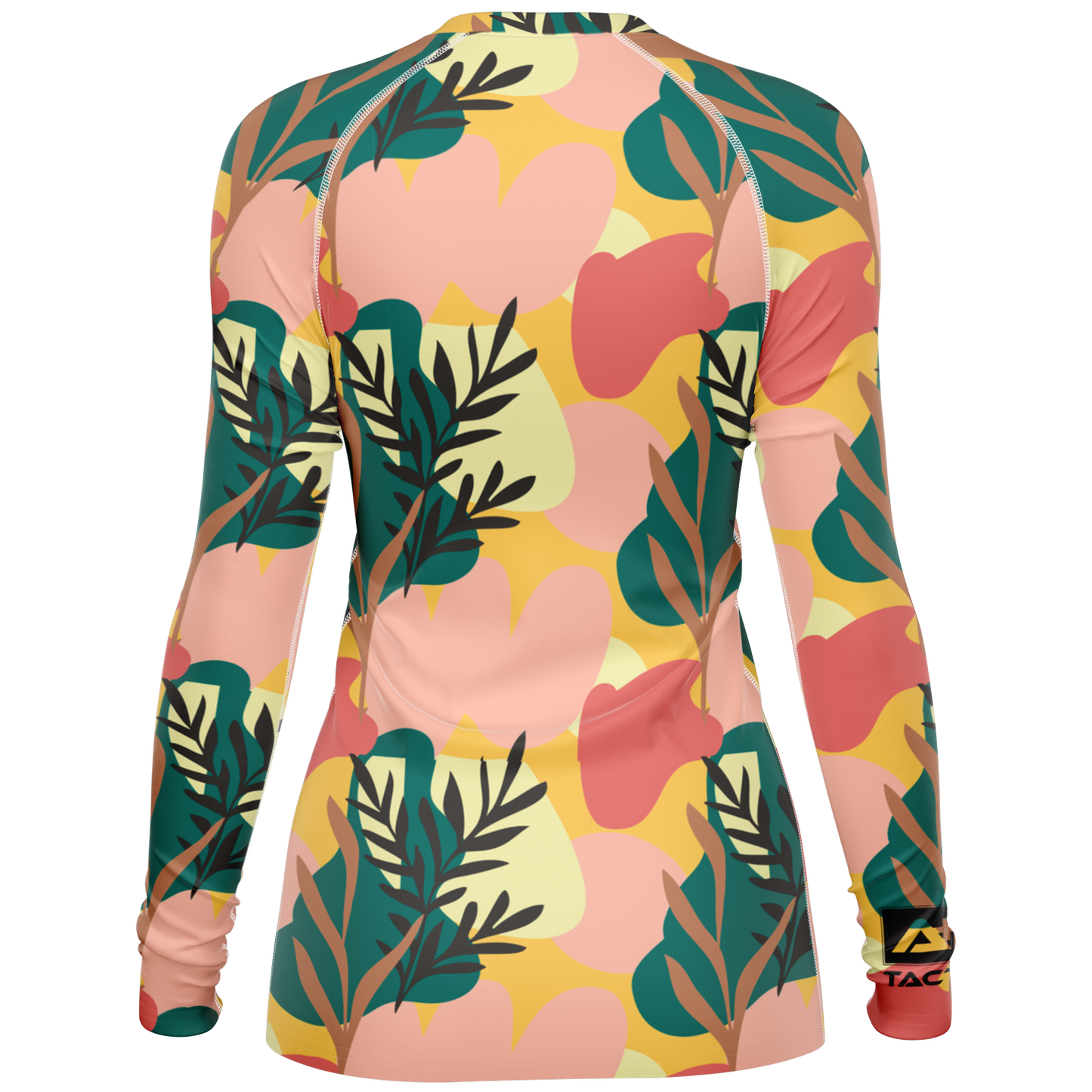 A+R Tactics Logo Womens Rashguard, Blush Floral