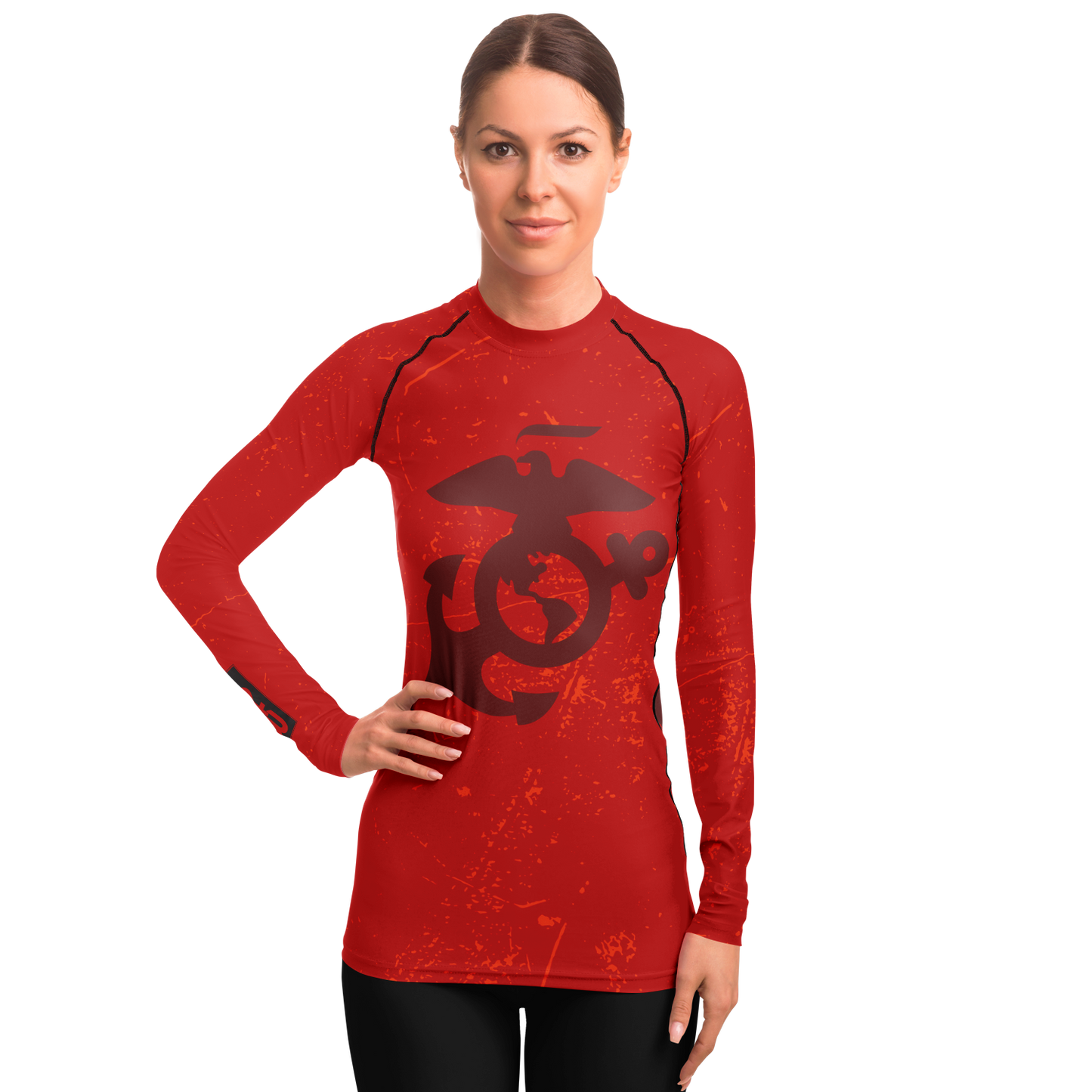 A+R Tactics Logo Womens Rashguard, USMC