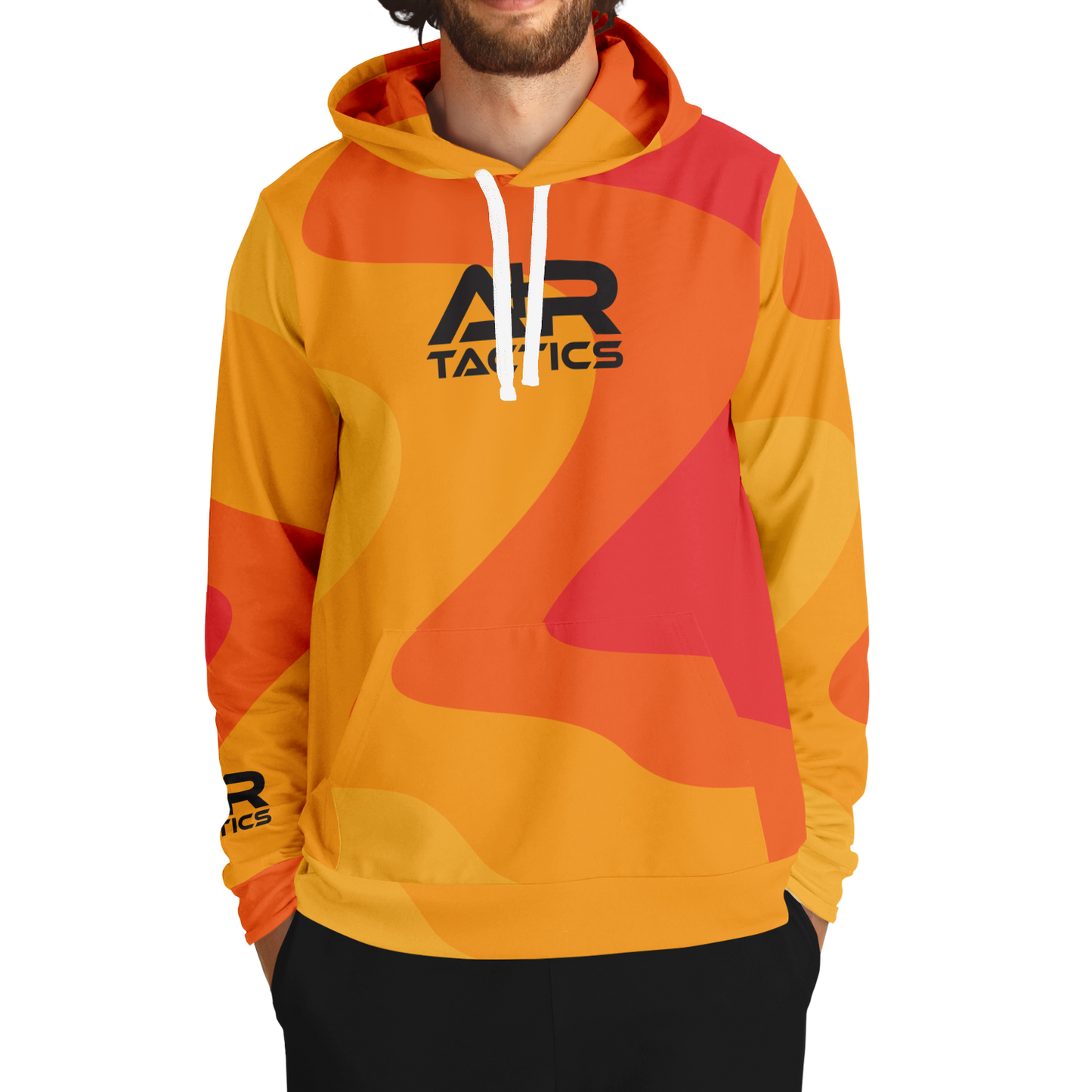 A+R Tactics Logo Hoodie, Retro Flame