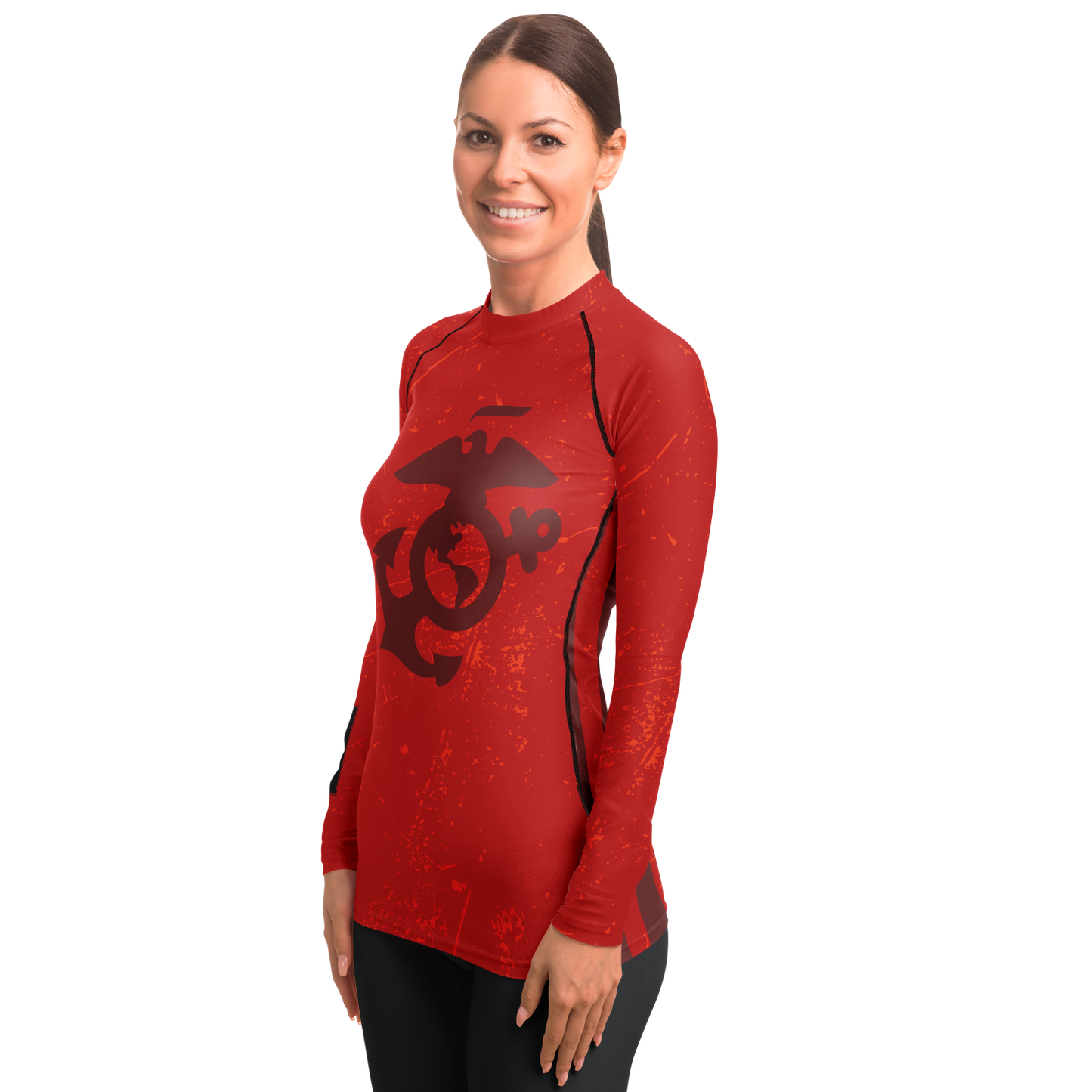 A+R Tactics Logo Womens Rashguard, USMC