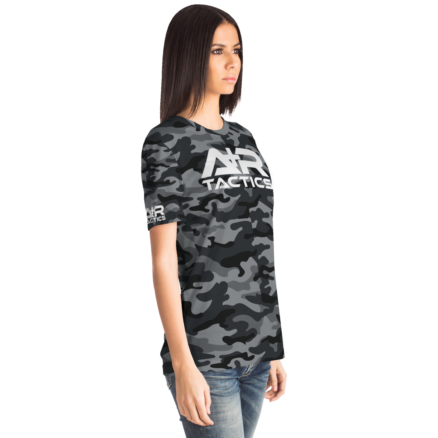 A+R Tactics Unisex Logo Tee, Black Multicam