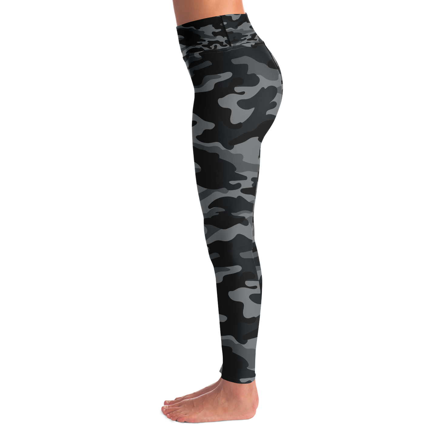 A+R Tactics Logo Womens Premium Leggings, Black Multicam