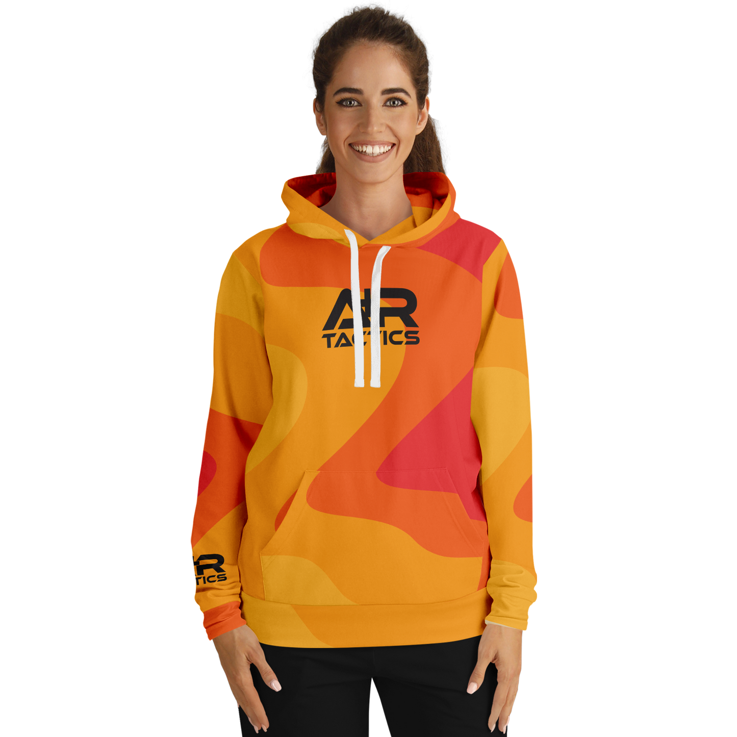 A+R Tactics Logo Hoodie, Retro Flame