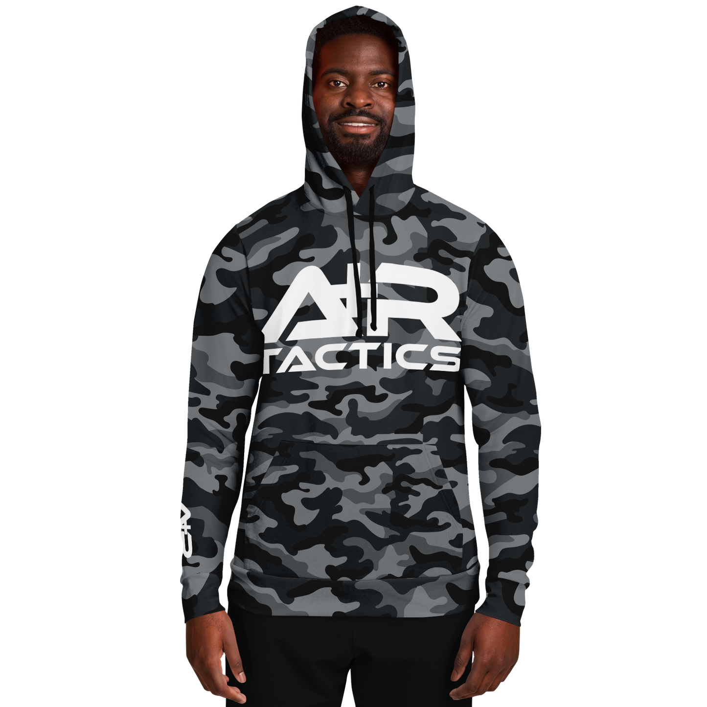 A+R Tactics Logo Hoodie, Black Multicam