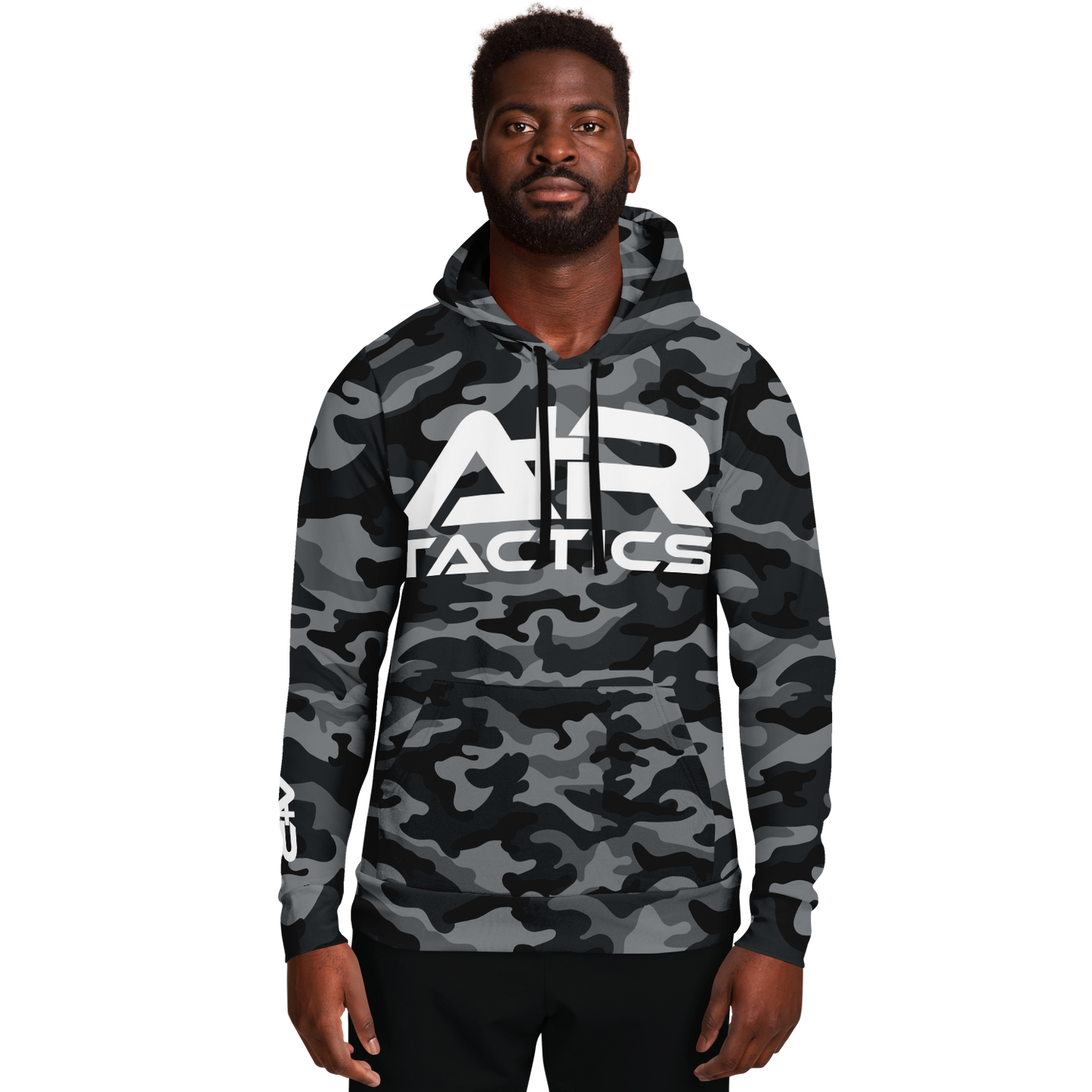A+R Tactics Logo Hoodie, Black Multicam