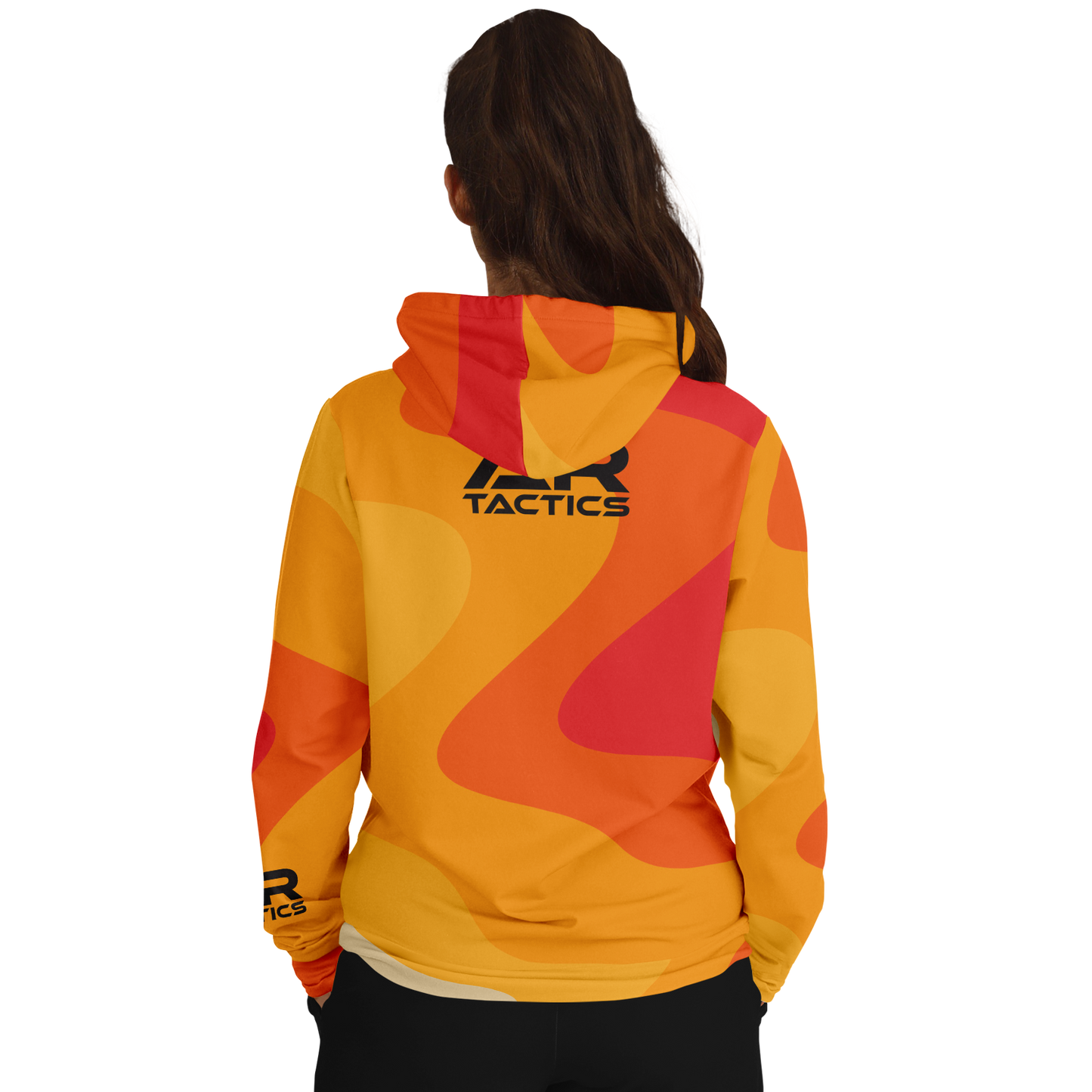 A+R Tactics Logo Hoodie, Retro Flame