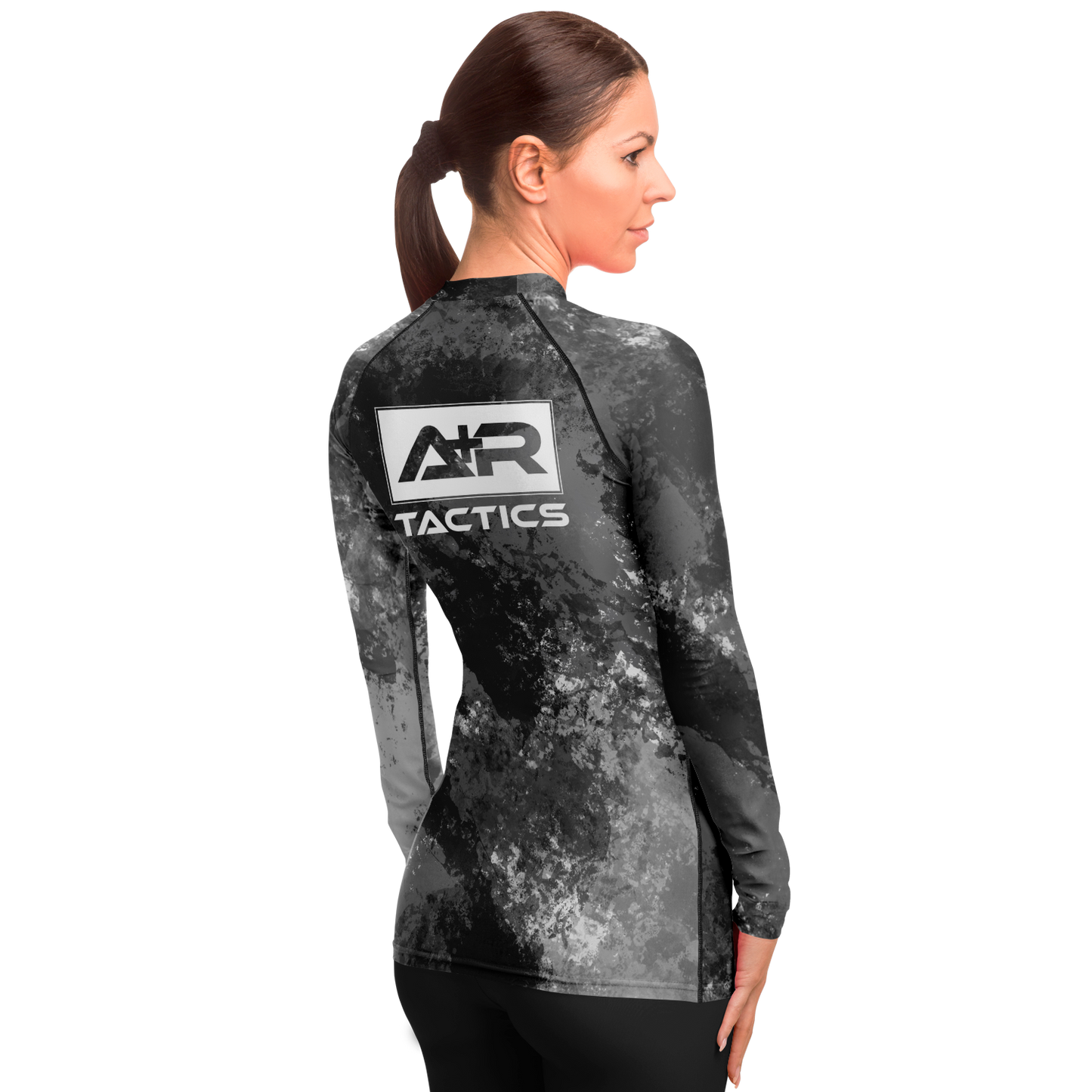 A+R Tactics Logo Womens Rashguard, Paint