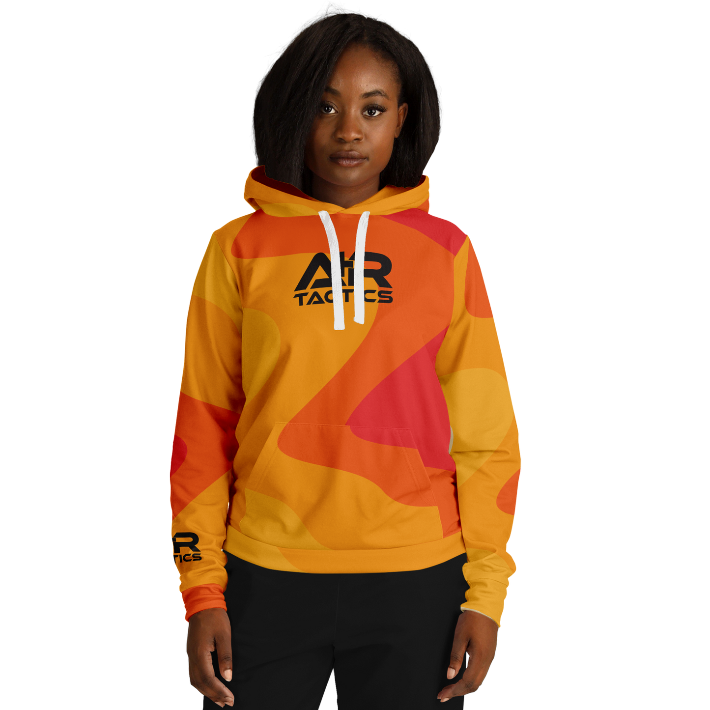 A+R Tactics Logo Hoodie, Retro Flame