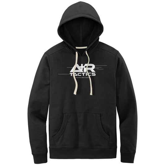 A+R Tactics Logo Mens Re-Fleece Hoodie, Lined Logo White Print