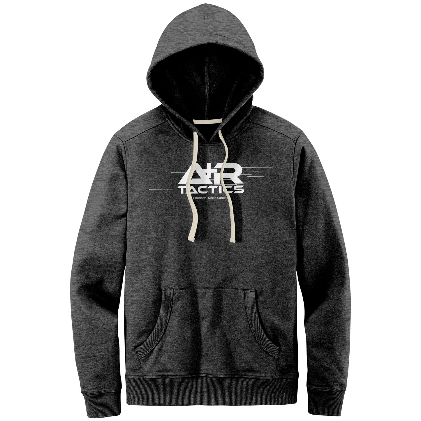 A+R Tactics Logo Mens Re-Fleece Hoodie, Lined Logo White Print