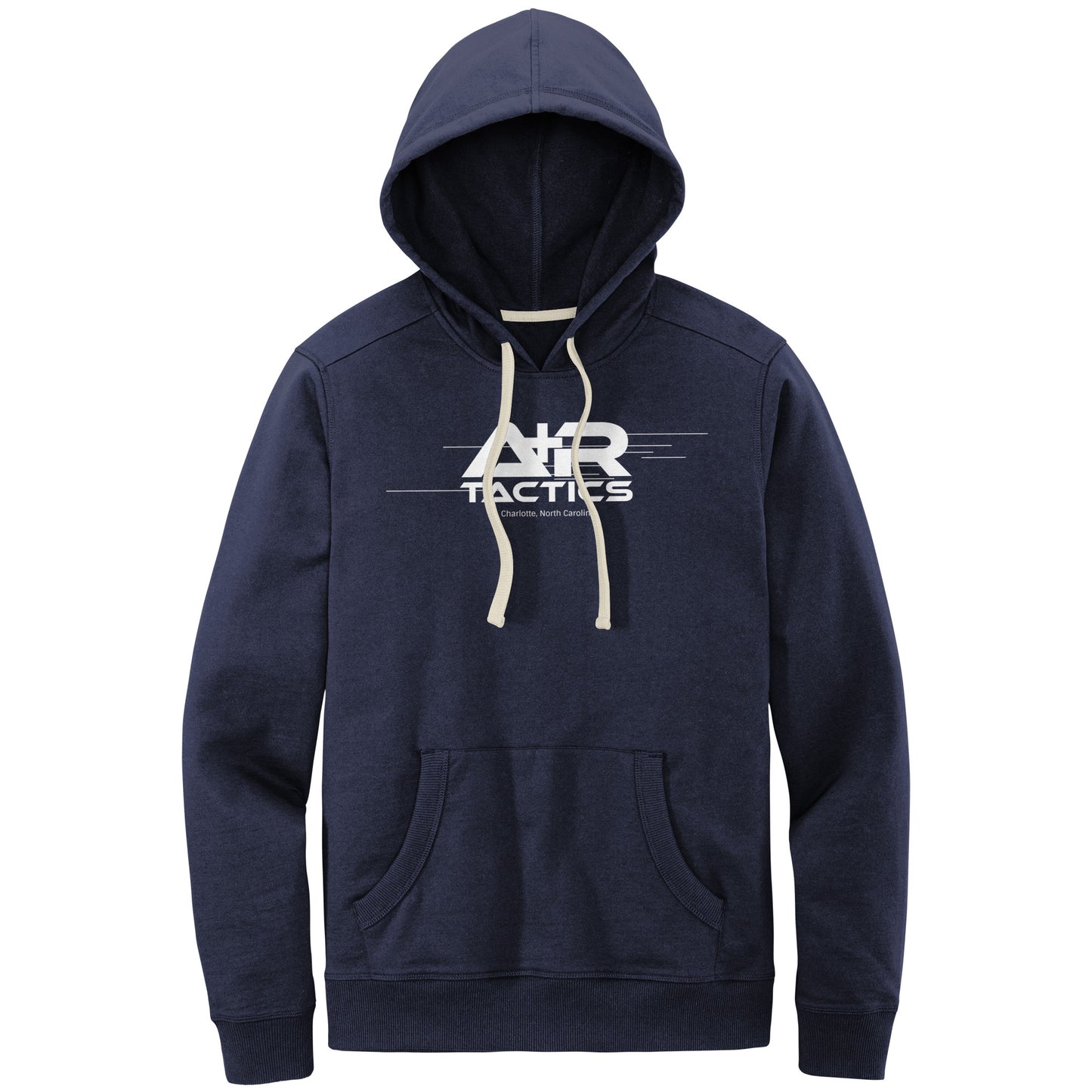 A+R Tactics Logo Mens Re-Fleece Hoodie, Lined Logo White Print