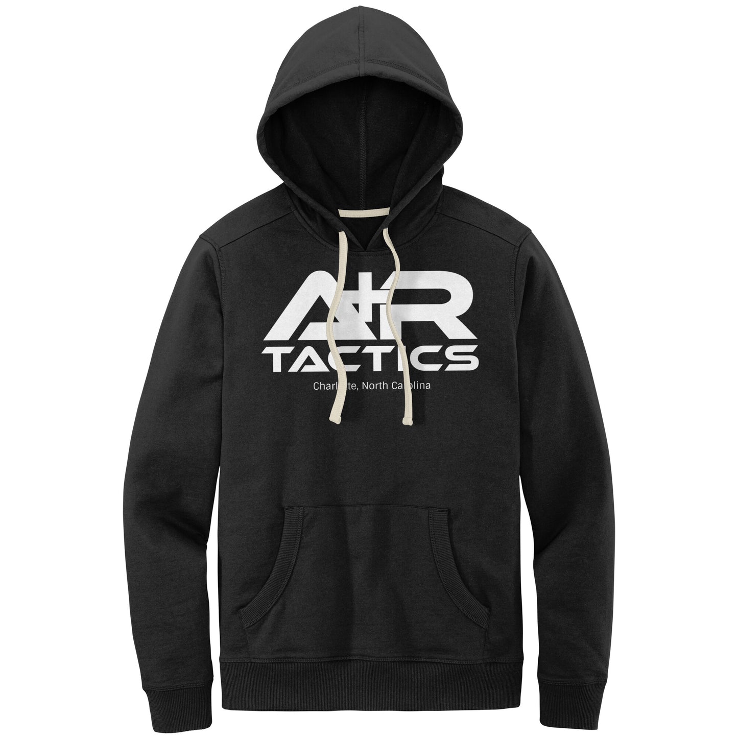 A+R Tactics Logo Mens Re-Fleece Hoodie, White Print
