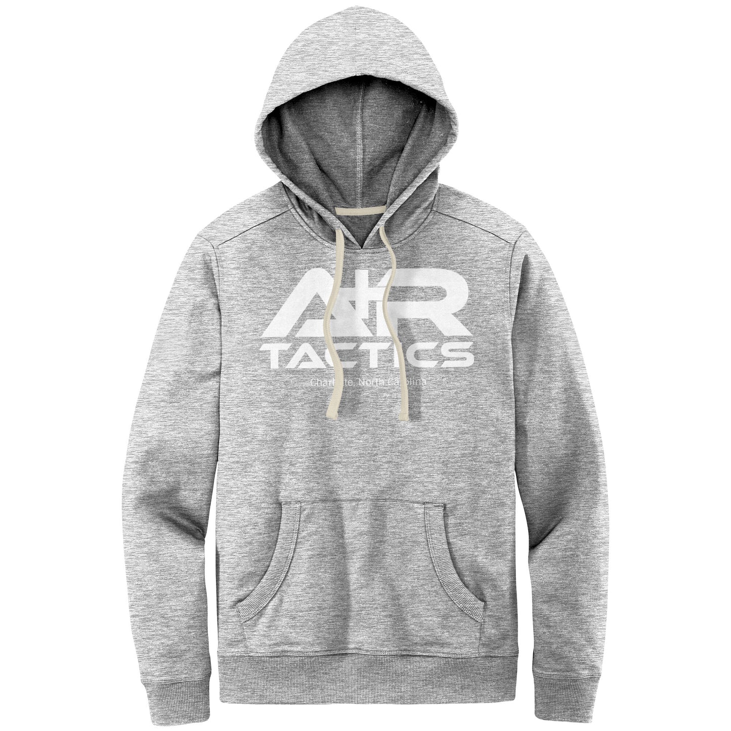A+R Tactics Logo Mens Re-Fleece Hoodie, White Print